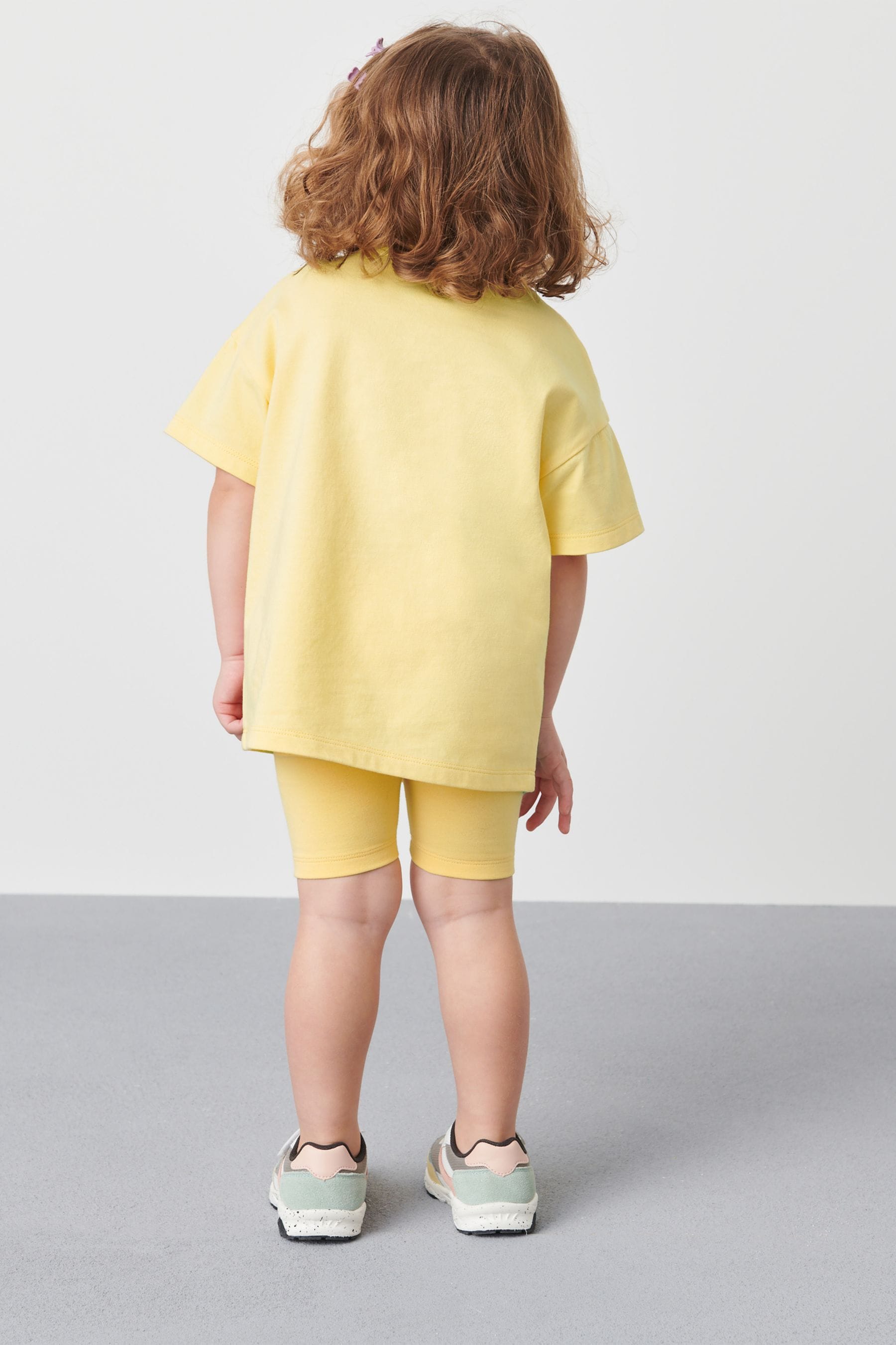 Yellow Miffy Short Sleeve T-Shirt And Cycling Shorts Set (3mths-7yrs)