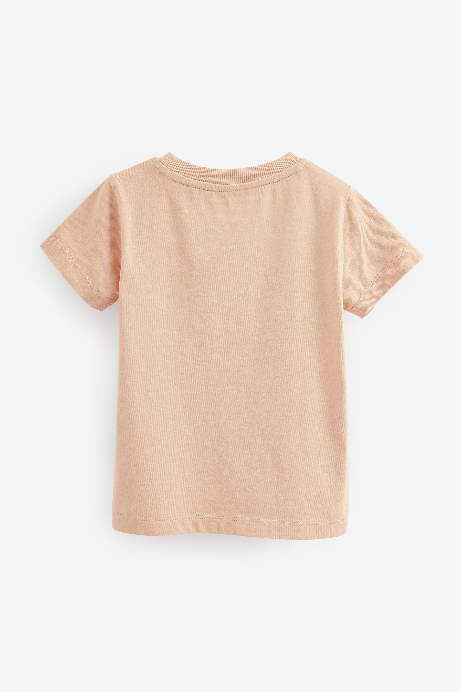 Peach Pink Safari Short Sleeve Character T-Shirt (3mths-7yrs)