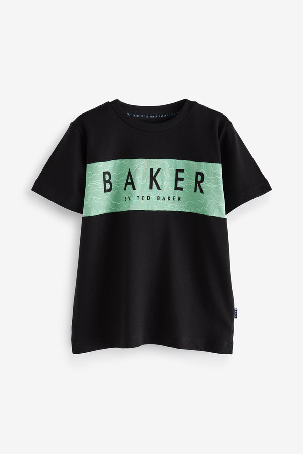 Baker by Ted Baker Black Trapped Graphic T-Shirt