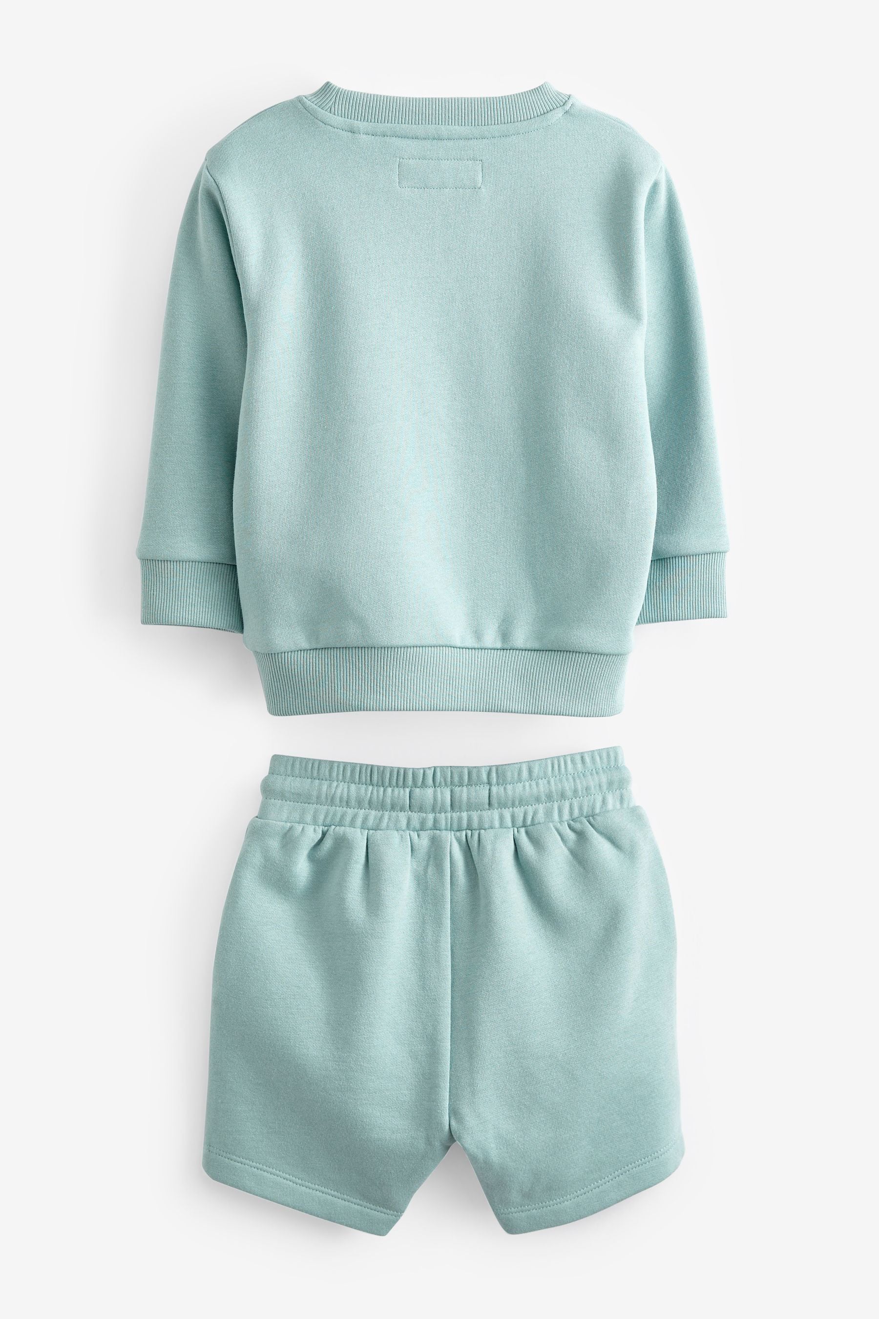 Teal Blue Sweatshirt and Shorts Set (3mths-7yrs)