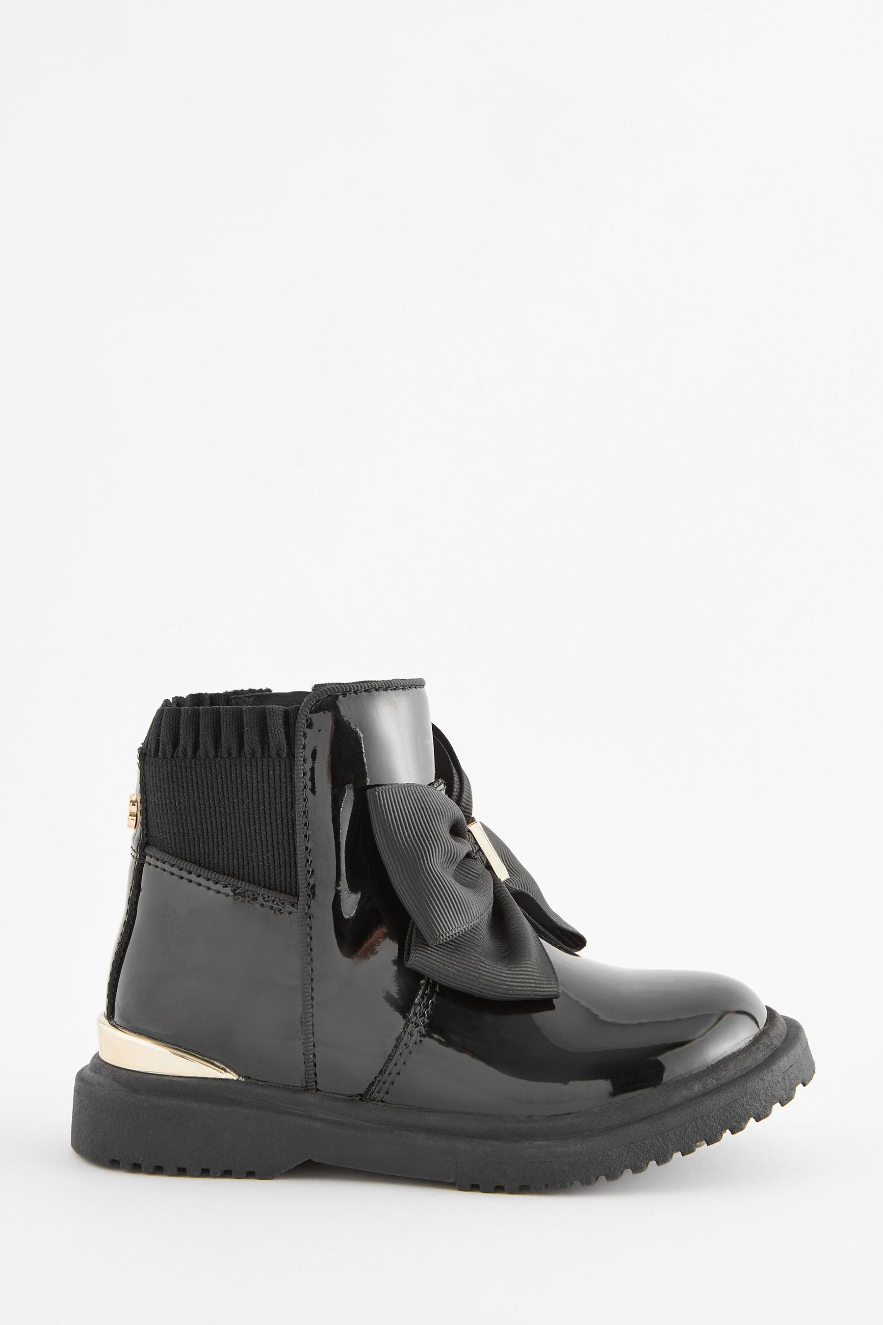 Black Baker by Ted Baker Girls Chelsea Boots with Bow