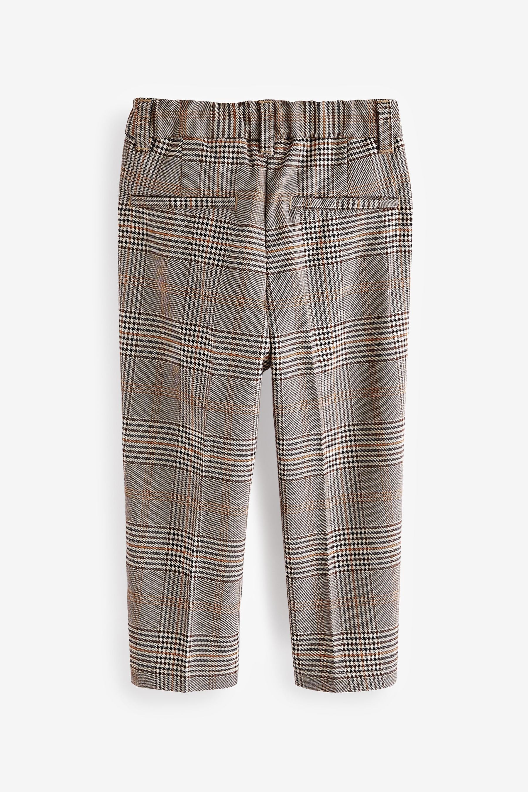 Neutral Formal Check Trousers (3mths-7yrs)