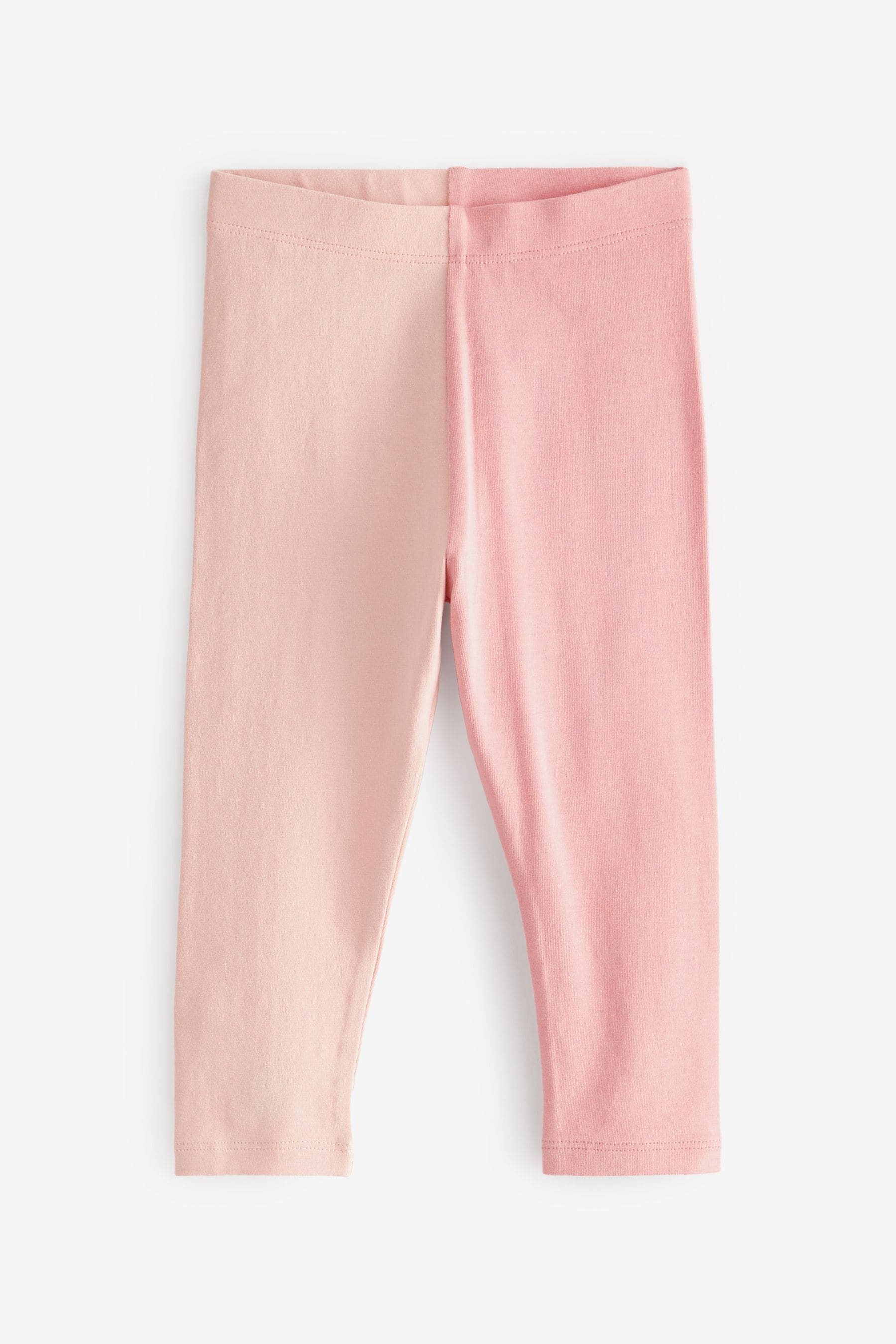 Mid Pink Spliced Basic Leggings (3mths-7yrs)