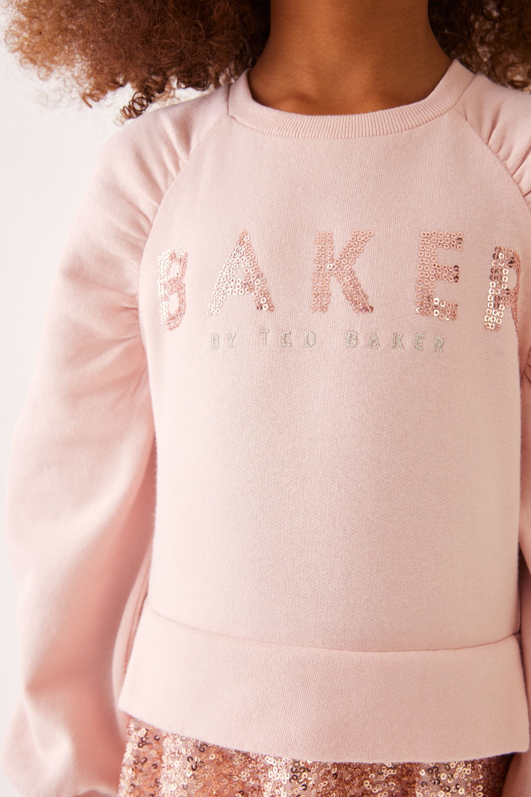 Pink Baker by Ted Baker Pink Sequin Mockable Dress