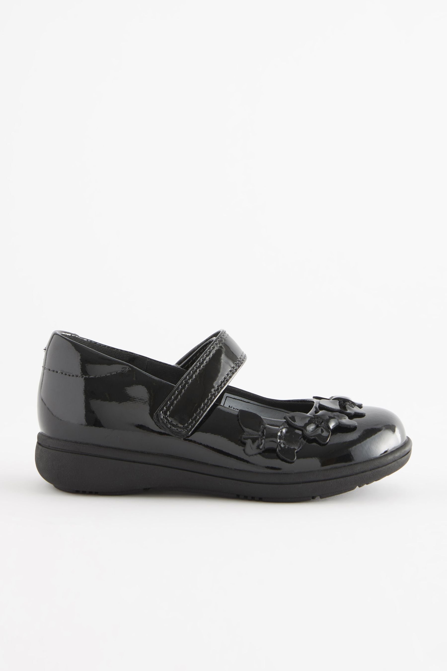 Black Patent School Junior Butterfly Mary Jane Shoes