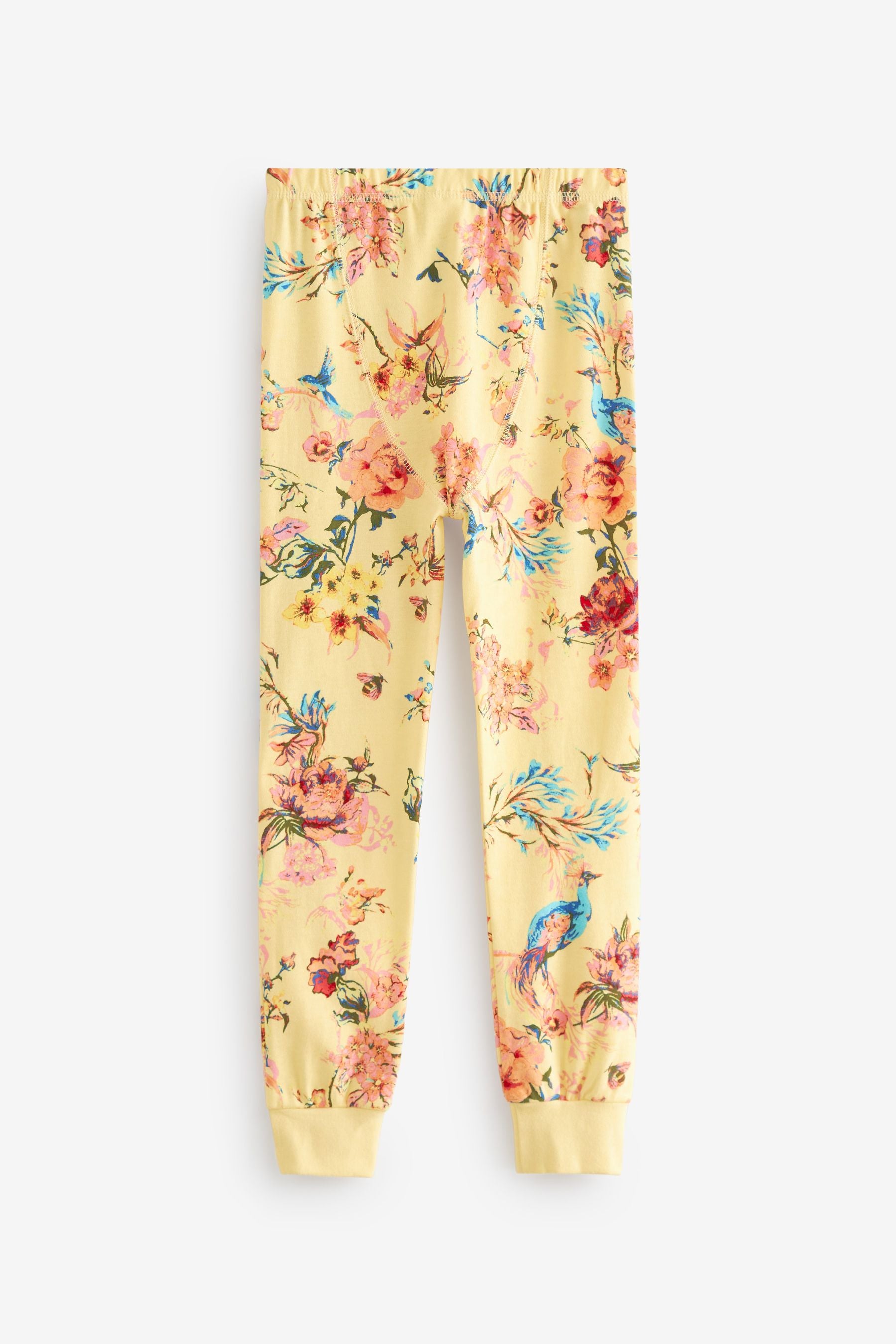 Pink/Yellow/Green Floral Pyjamas 3 Pack (9mths-16yrs)