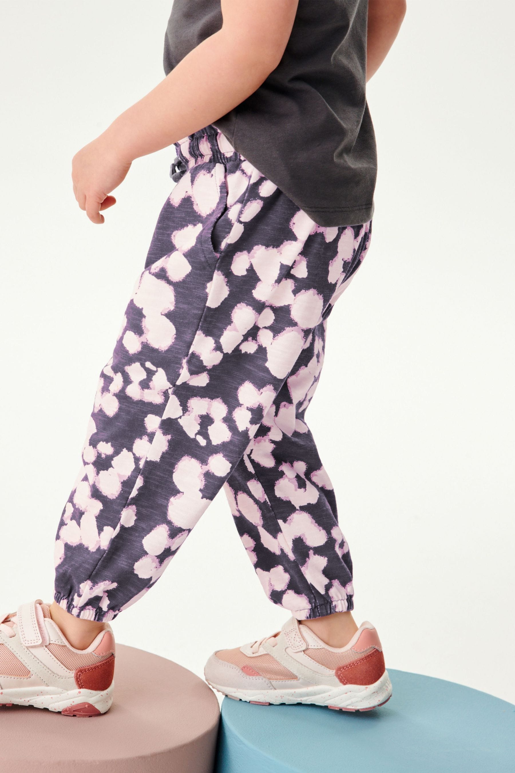 Black Leopard Print Cotton Trousers (3mths-7yrs)