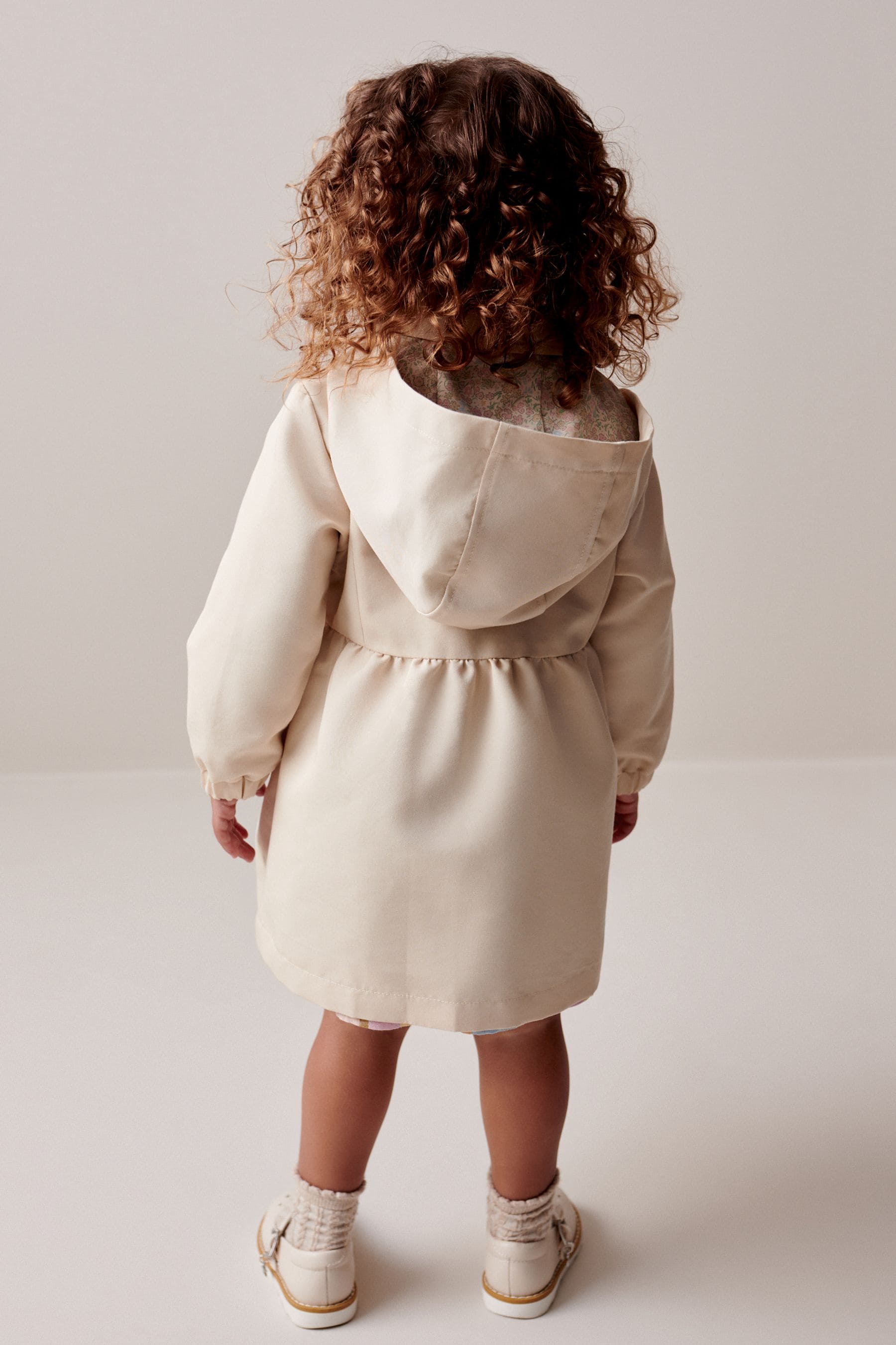 Stone Shower Resitant Corsage Trench Coat (3mths-7yrs)