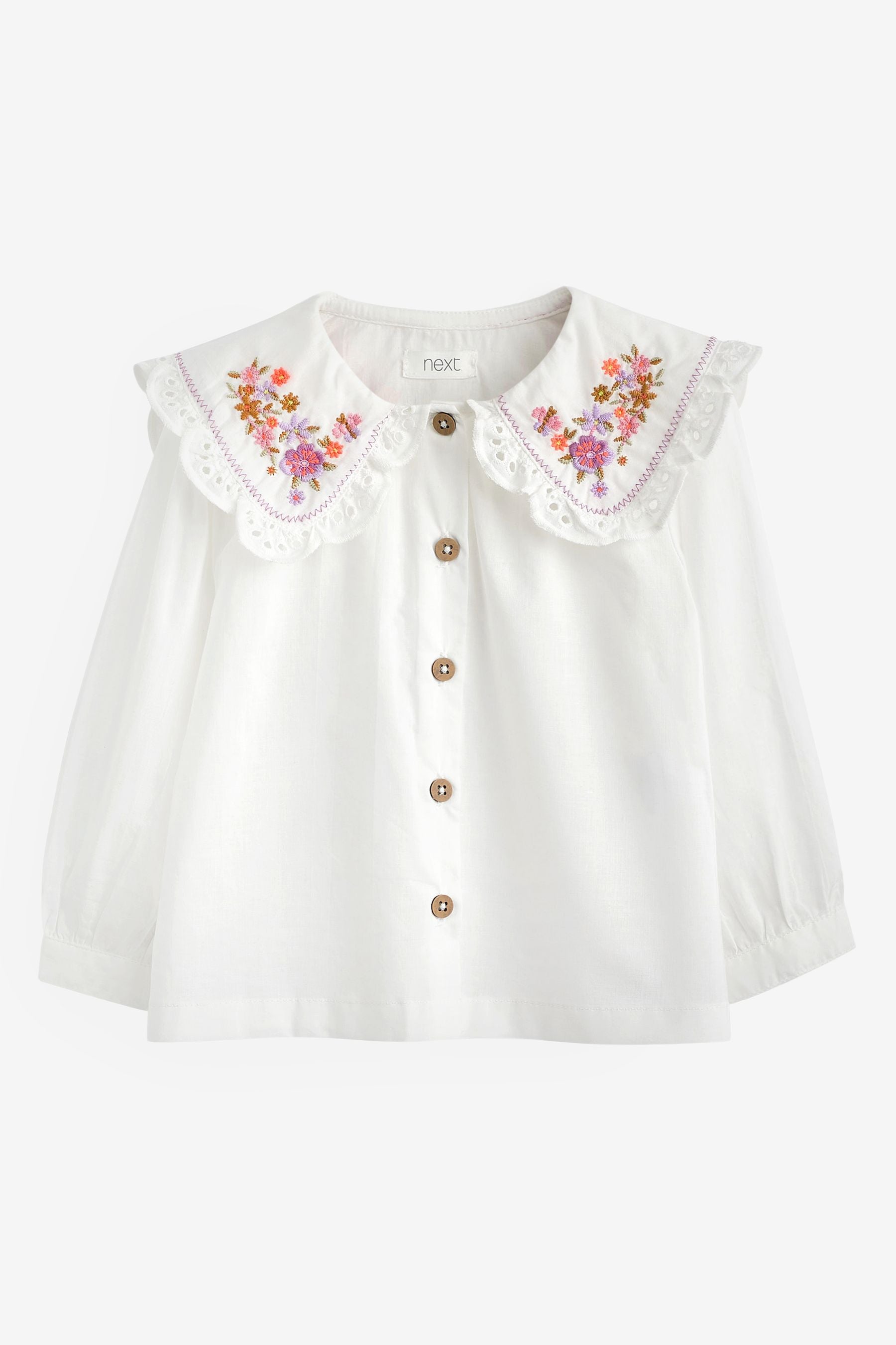 Pink Embroidered Pinafore And Blouse Set (3mths-8yrs)