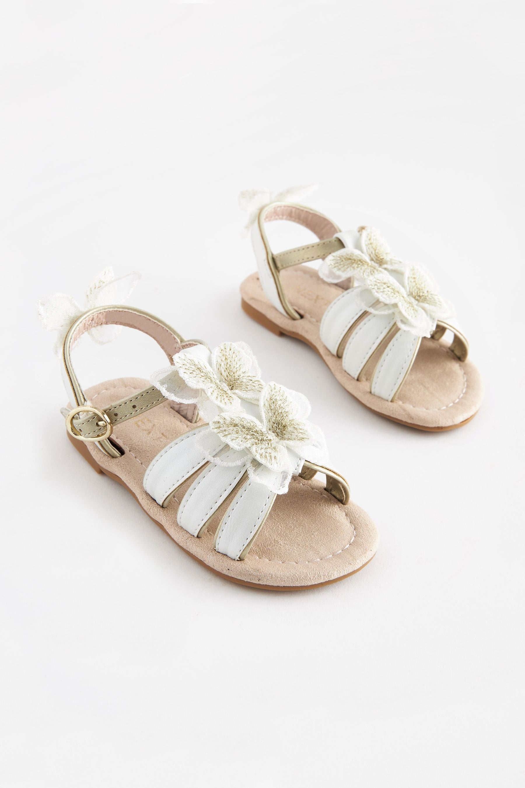 White Butterfly Sandals