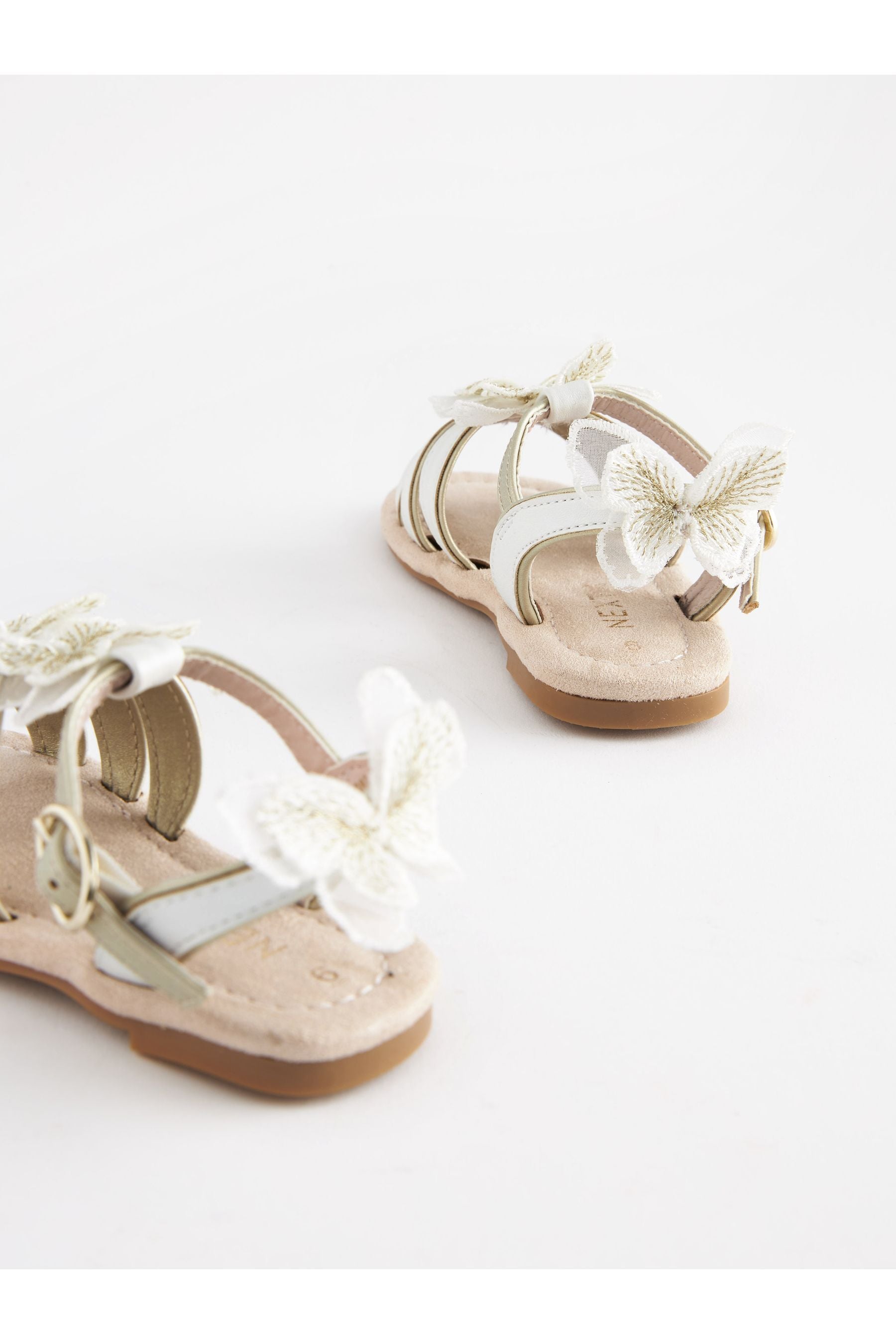 White Butterfly Sandals