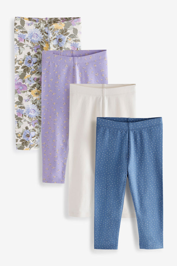 Lilac Purple Leggings 4 Pack (3mths-7yrs)