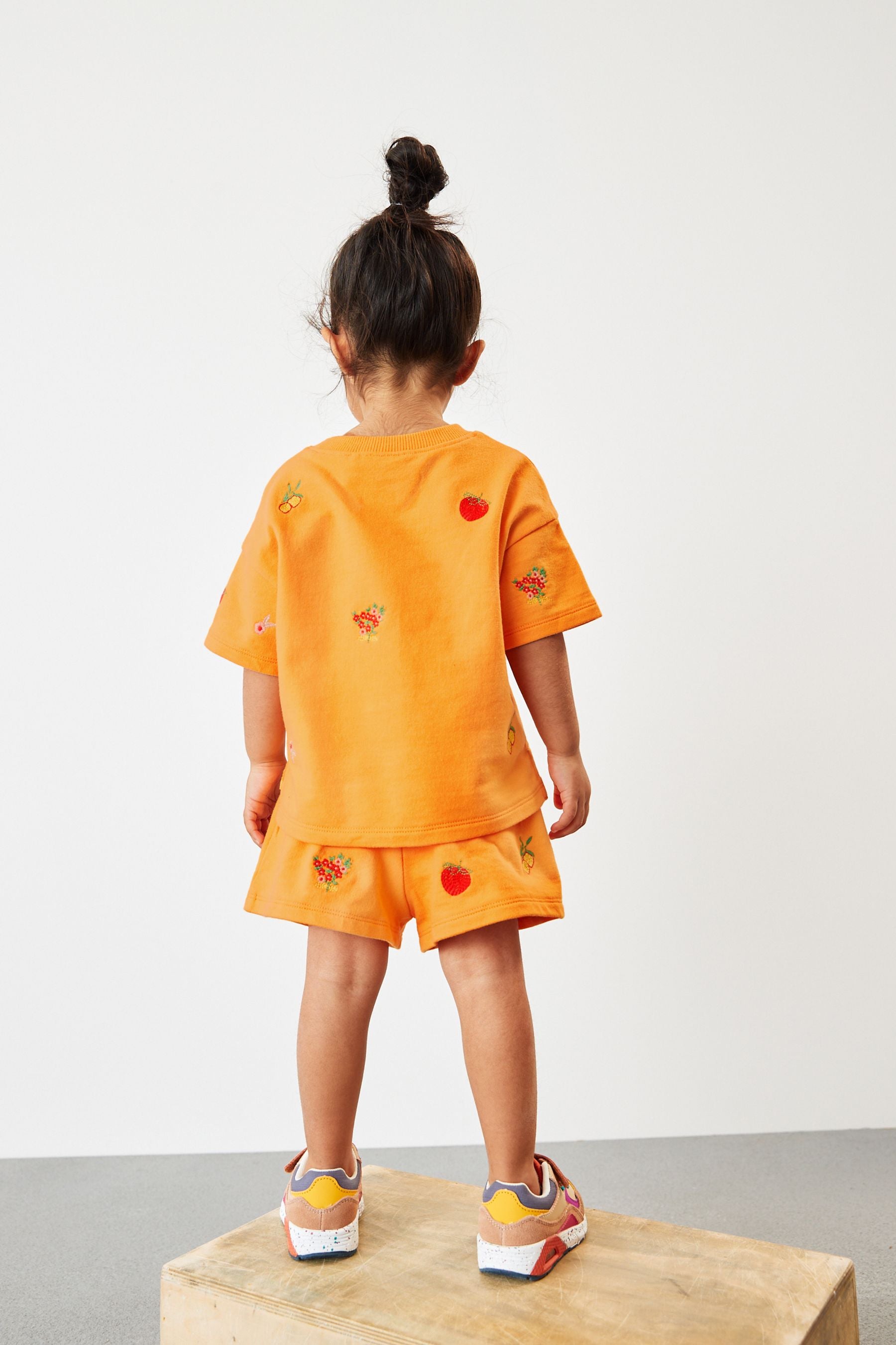 Orange T-Shirt and Short Set (3mths-7yrs)