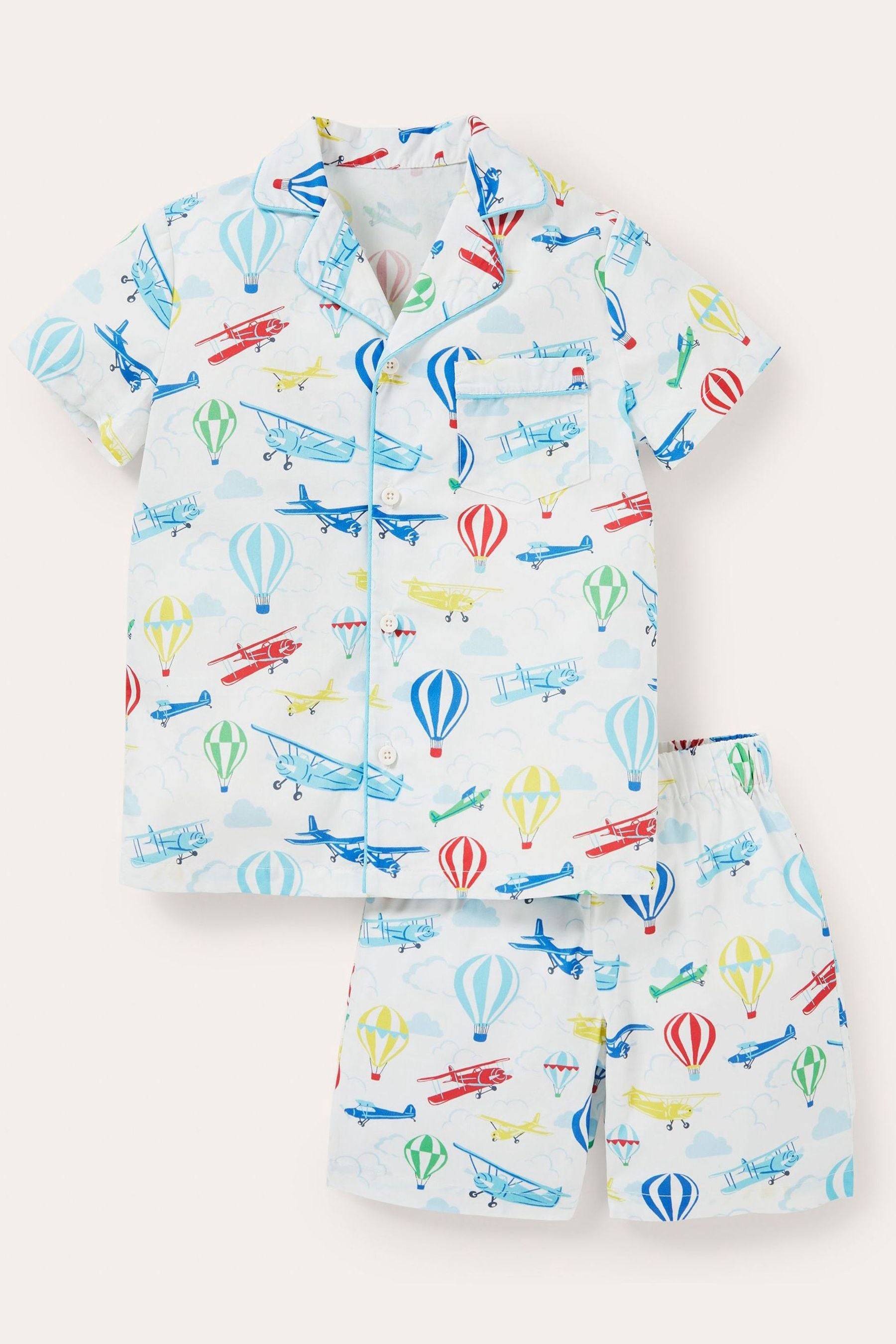 Boden White Nostalgic Short Pyjama Set