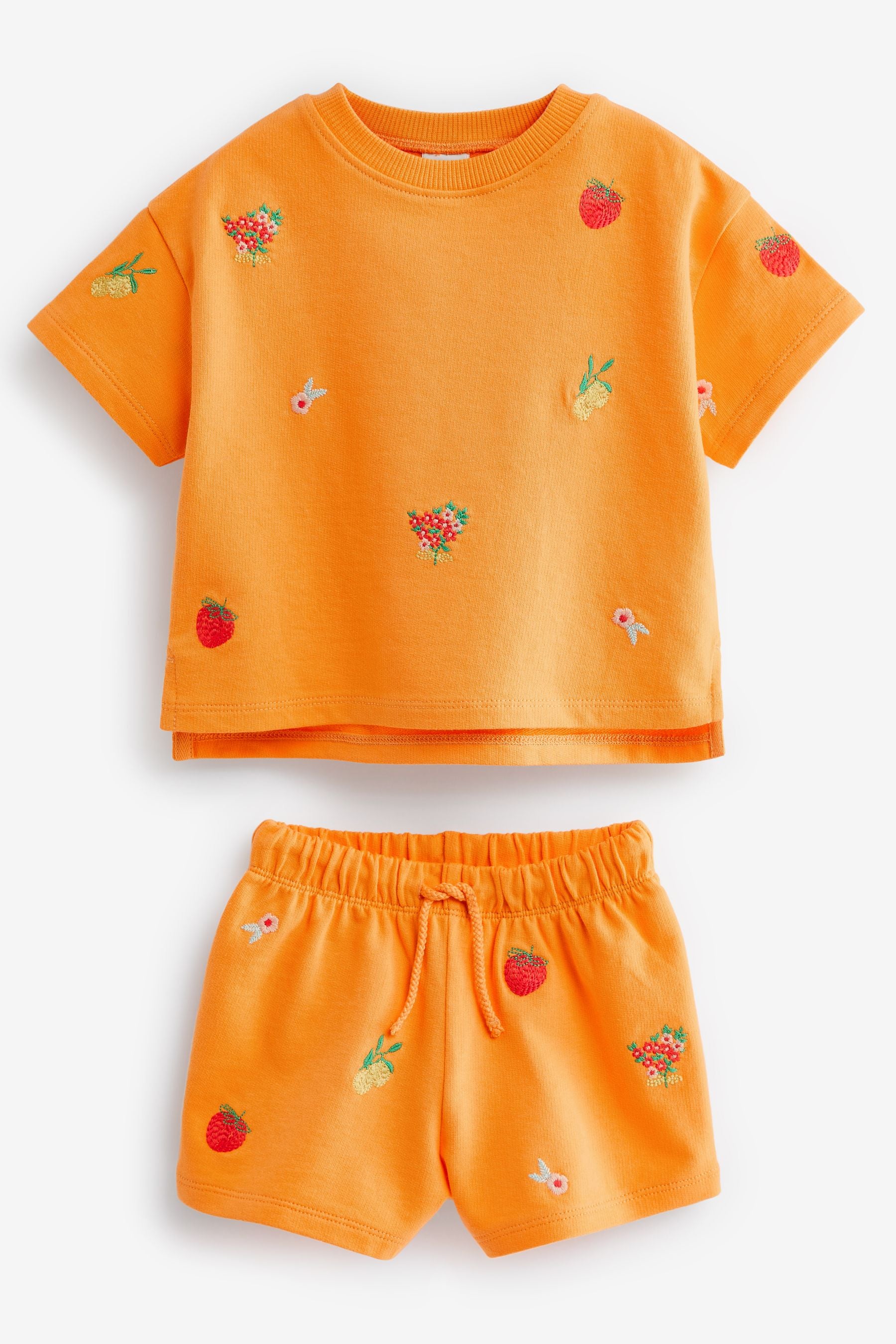 Orange T-Shirt and Short Set (3mths-7yrs)