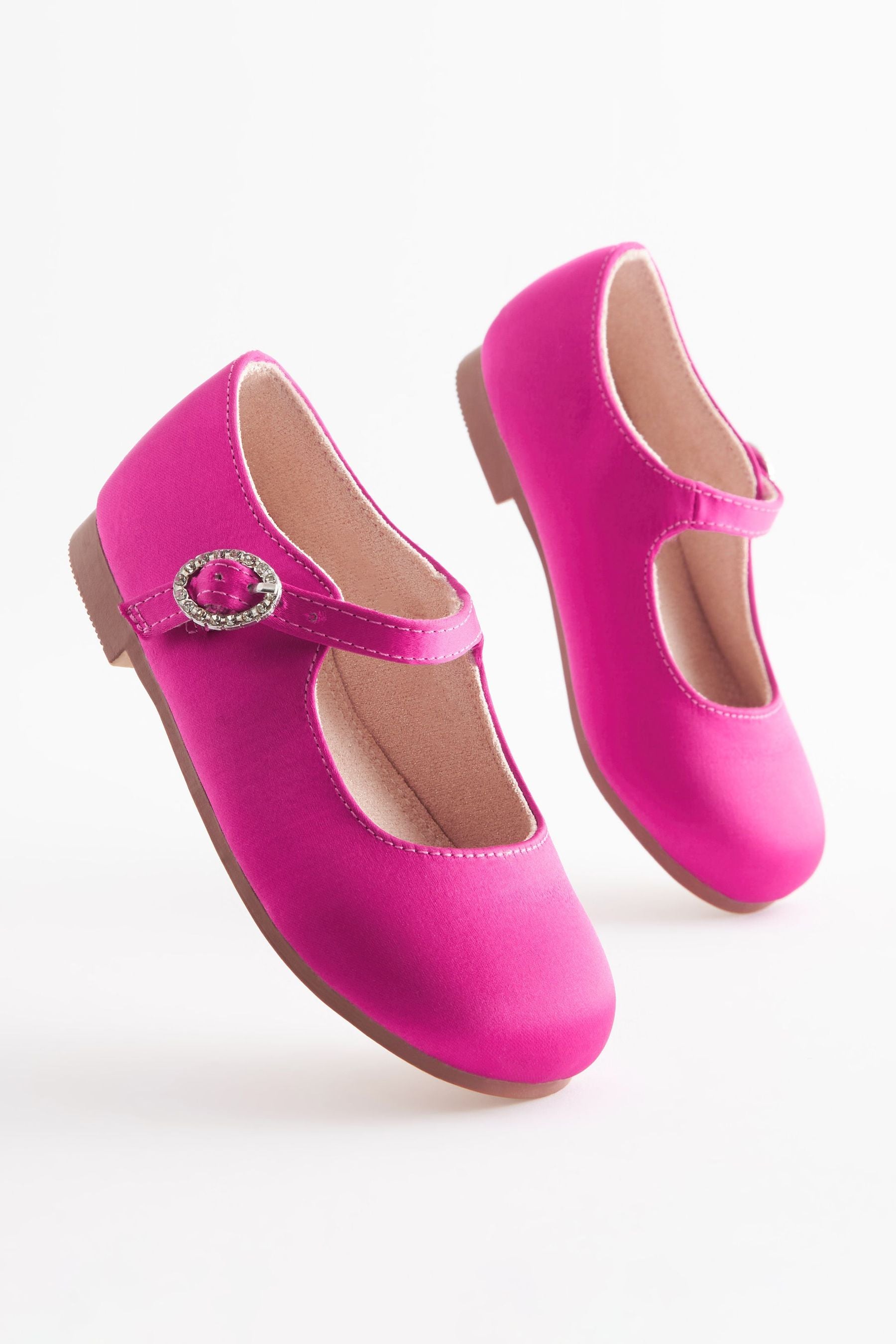 Hot Pink Bridesmaid Collection Mary Jane Occasion Shoes