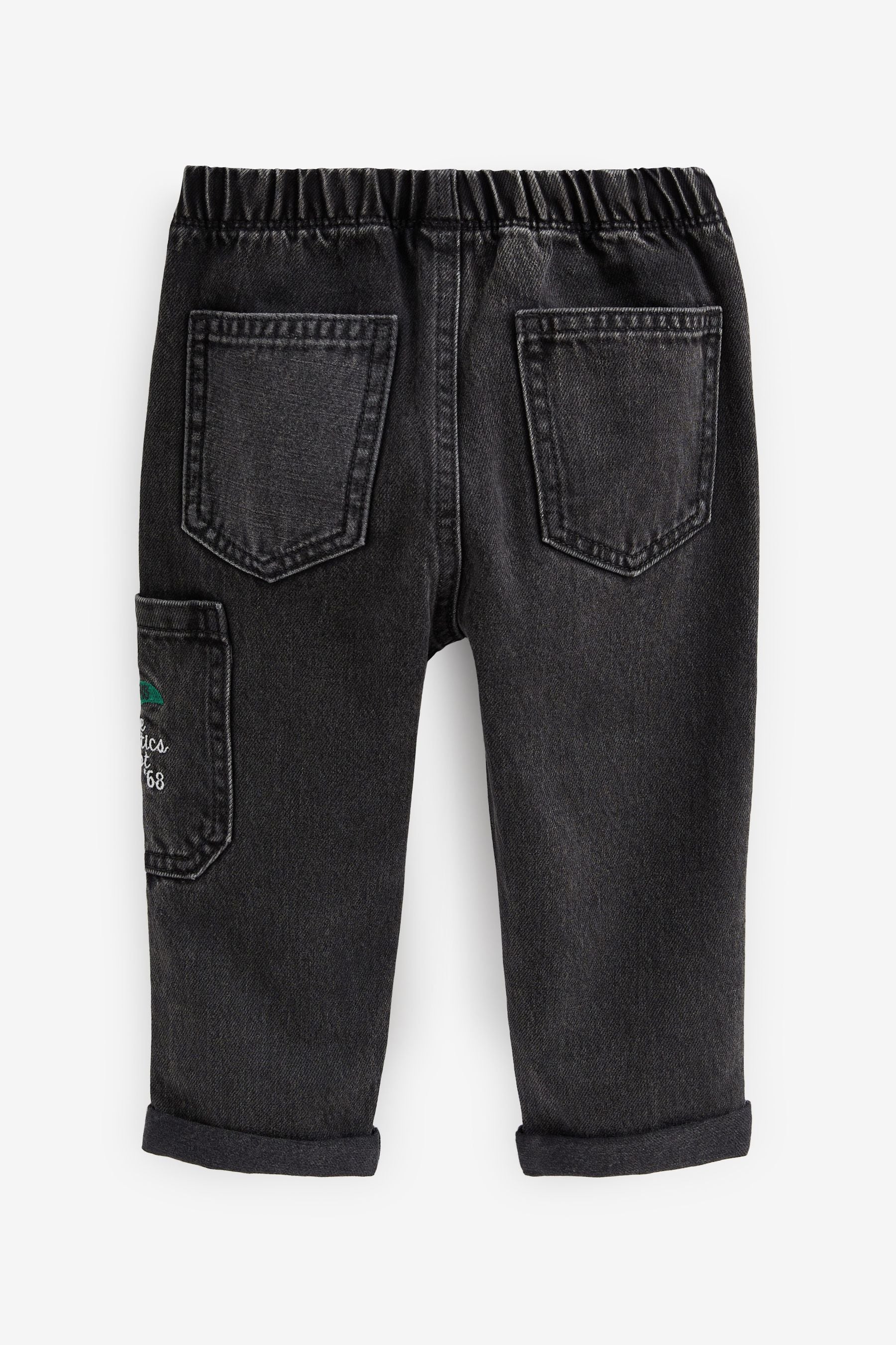 Black LA Badge Utility Jeans (3mths-7yrs)