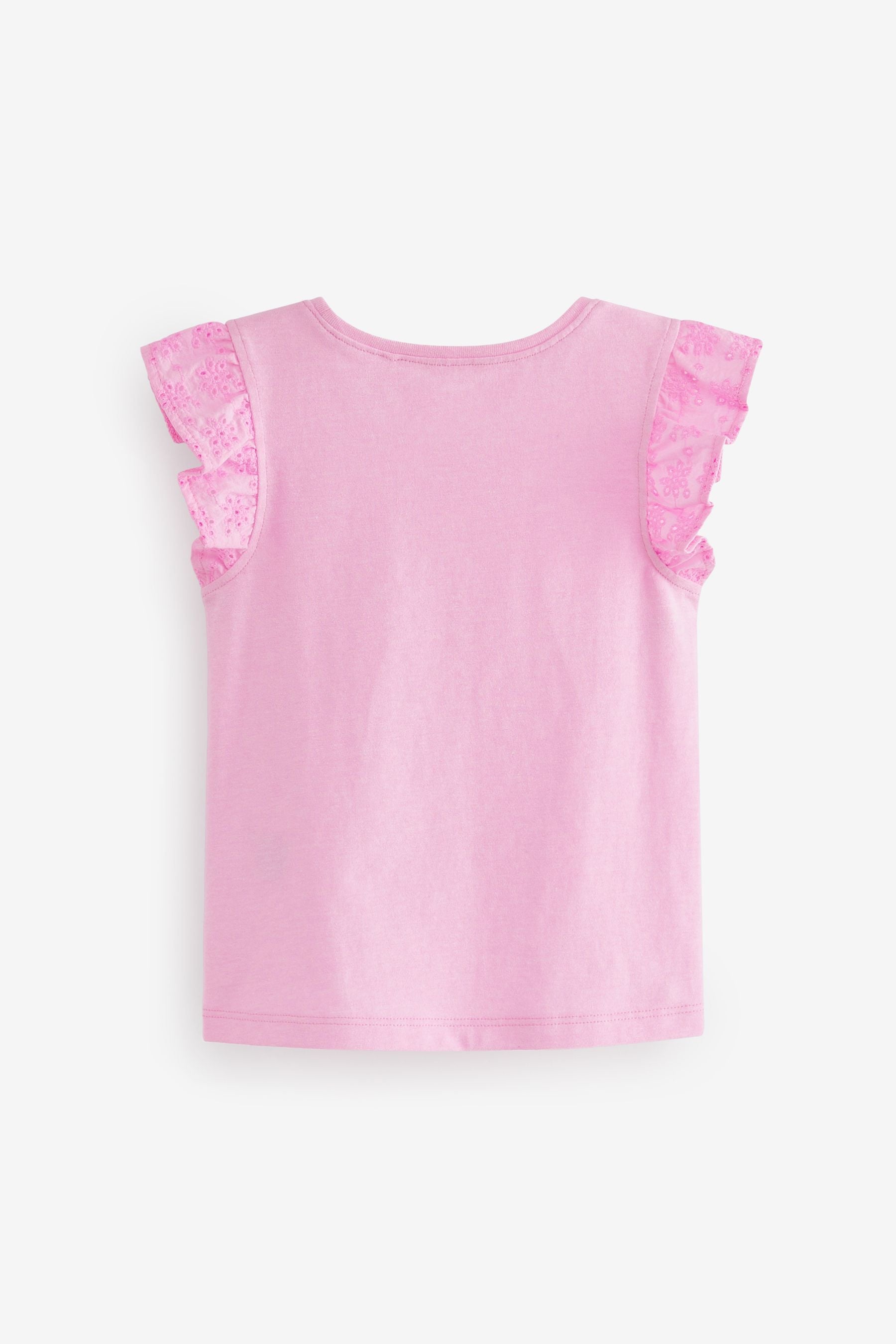 Pale Pink Cotton Frill Vest (3mths-7yrs)