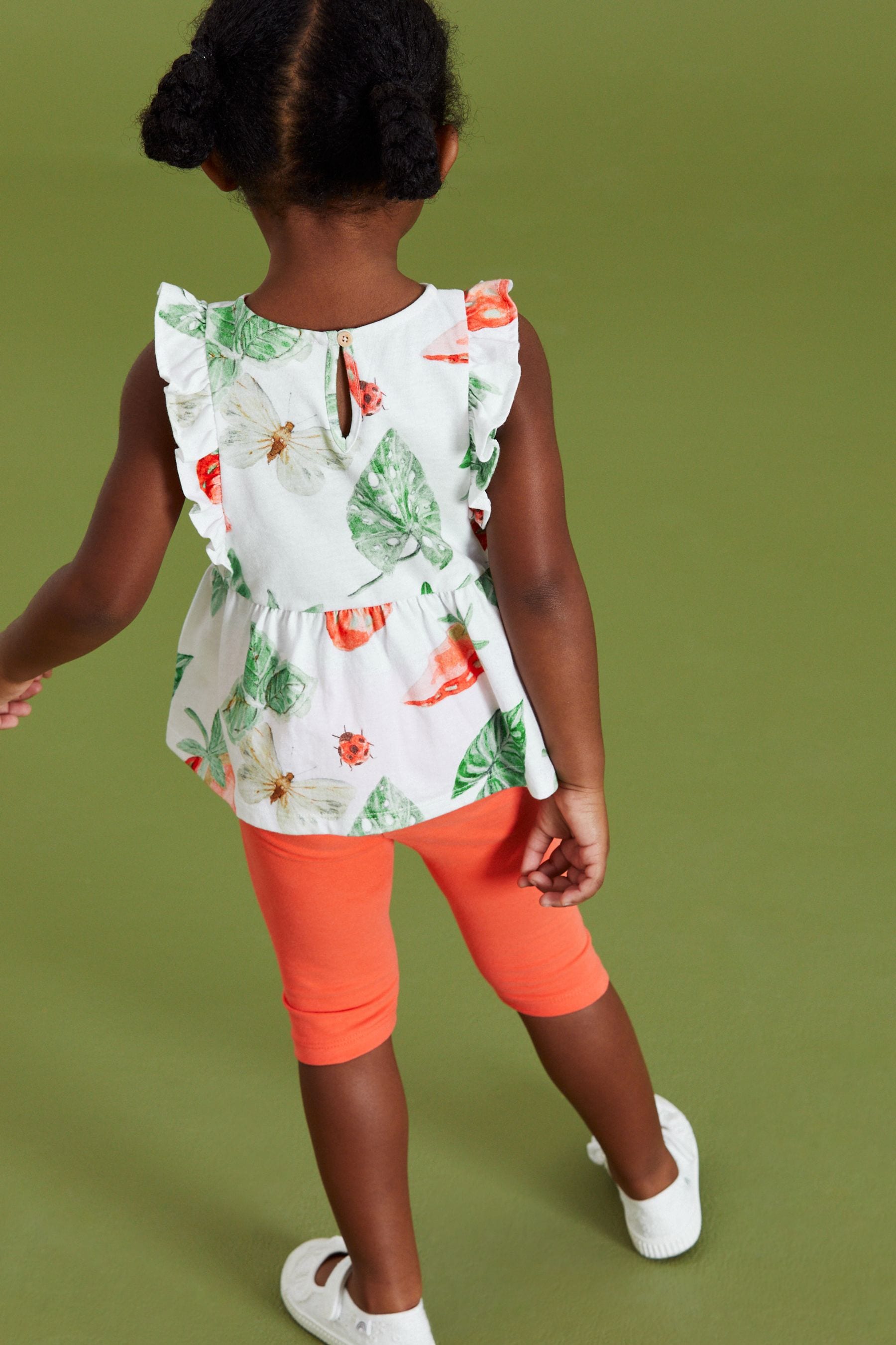 Red/White Strawberry Cotton Frill Peplum Vest (3mths-7yrs)