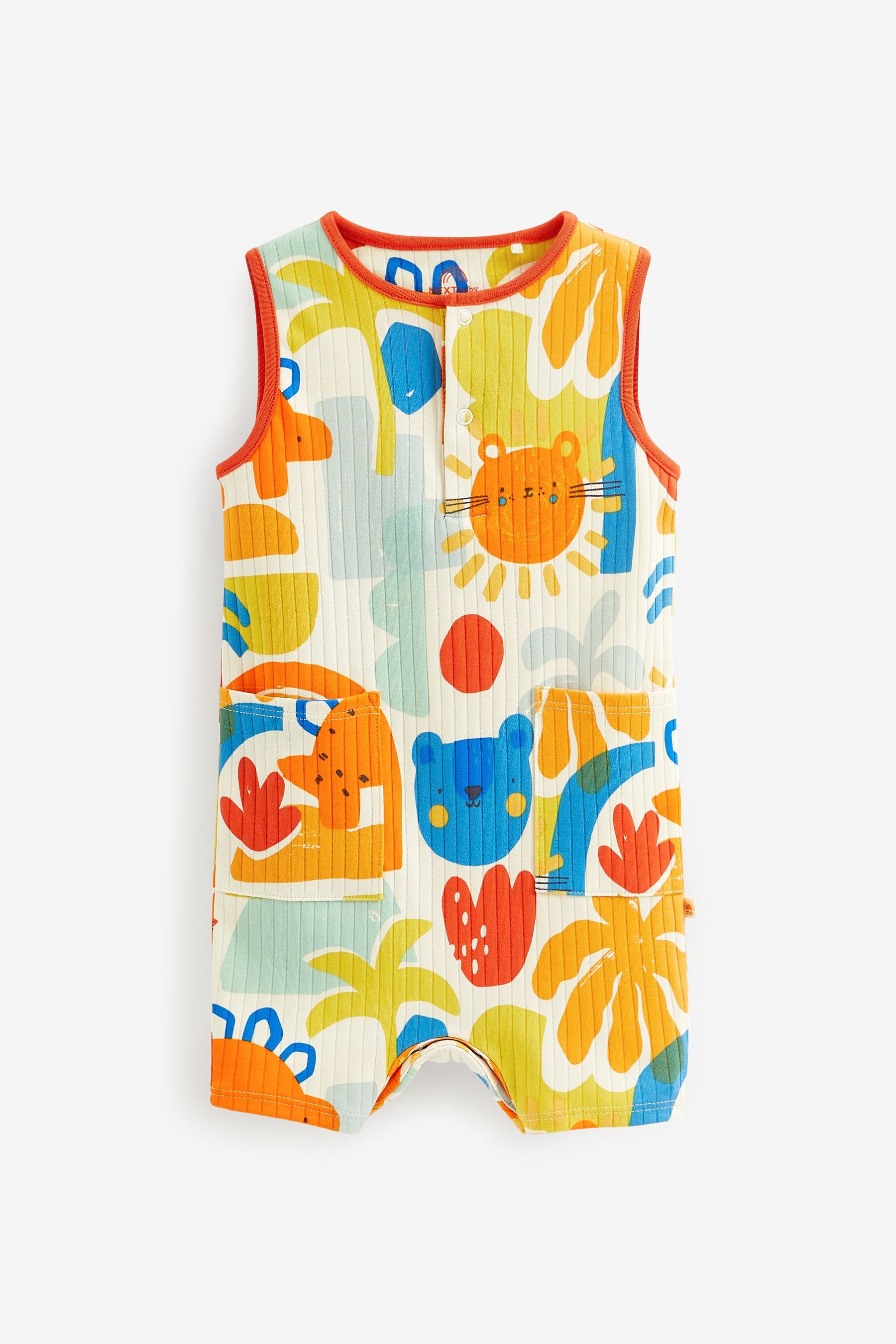 Orange Character Baby Orange Character Jersey Romper