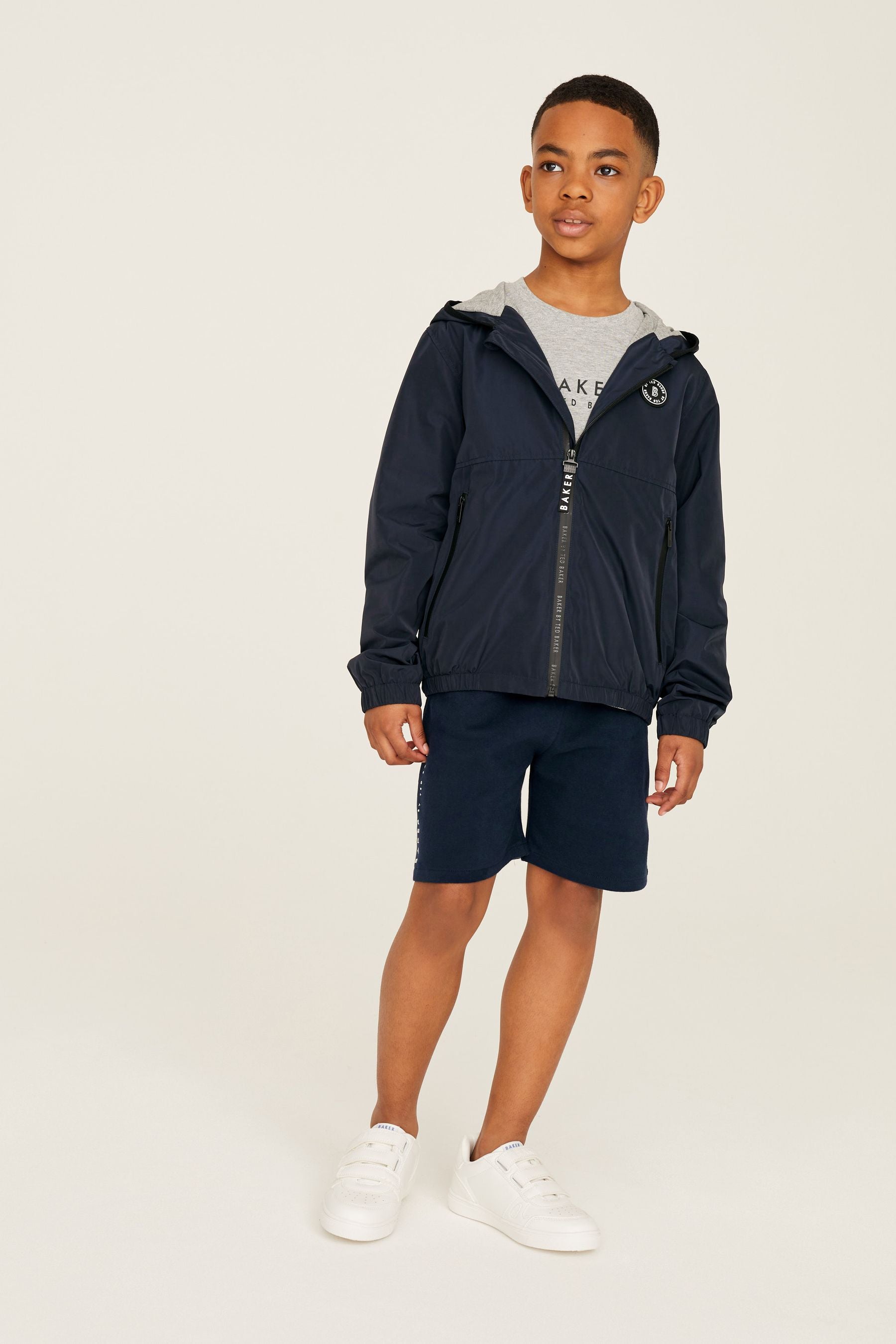 Navy Shower Resistant Navy Casual Jacket