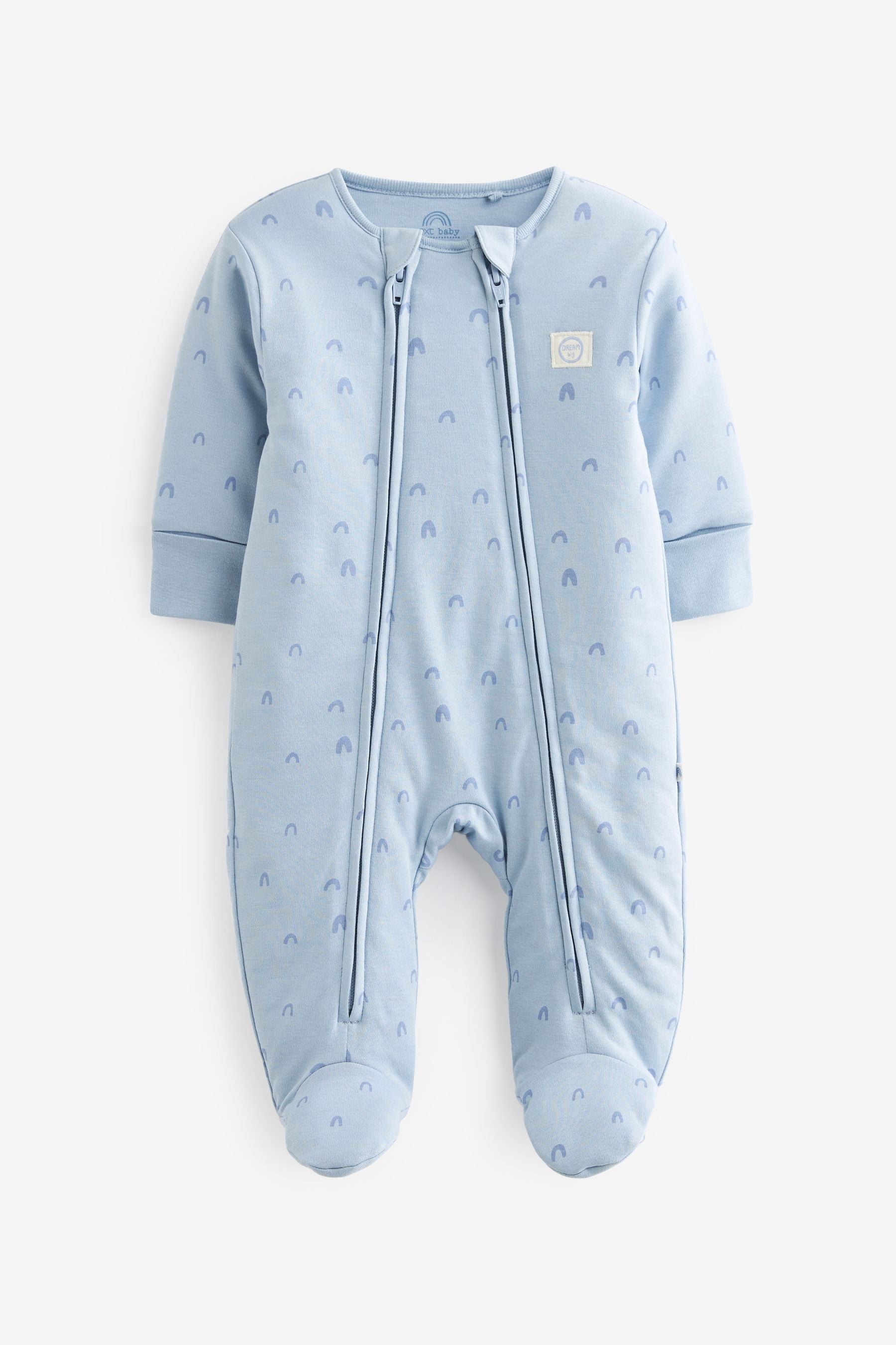 Blue 2.5 Tog Wadded Single Sleepsuit