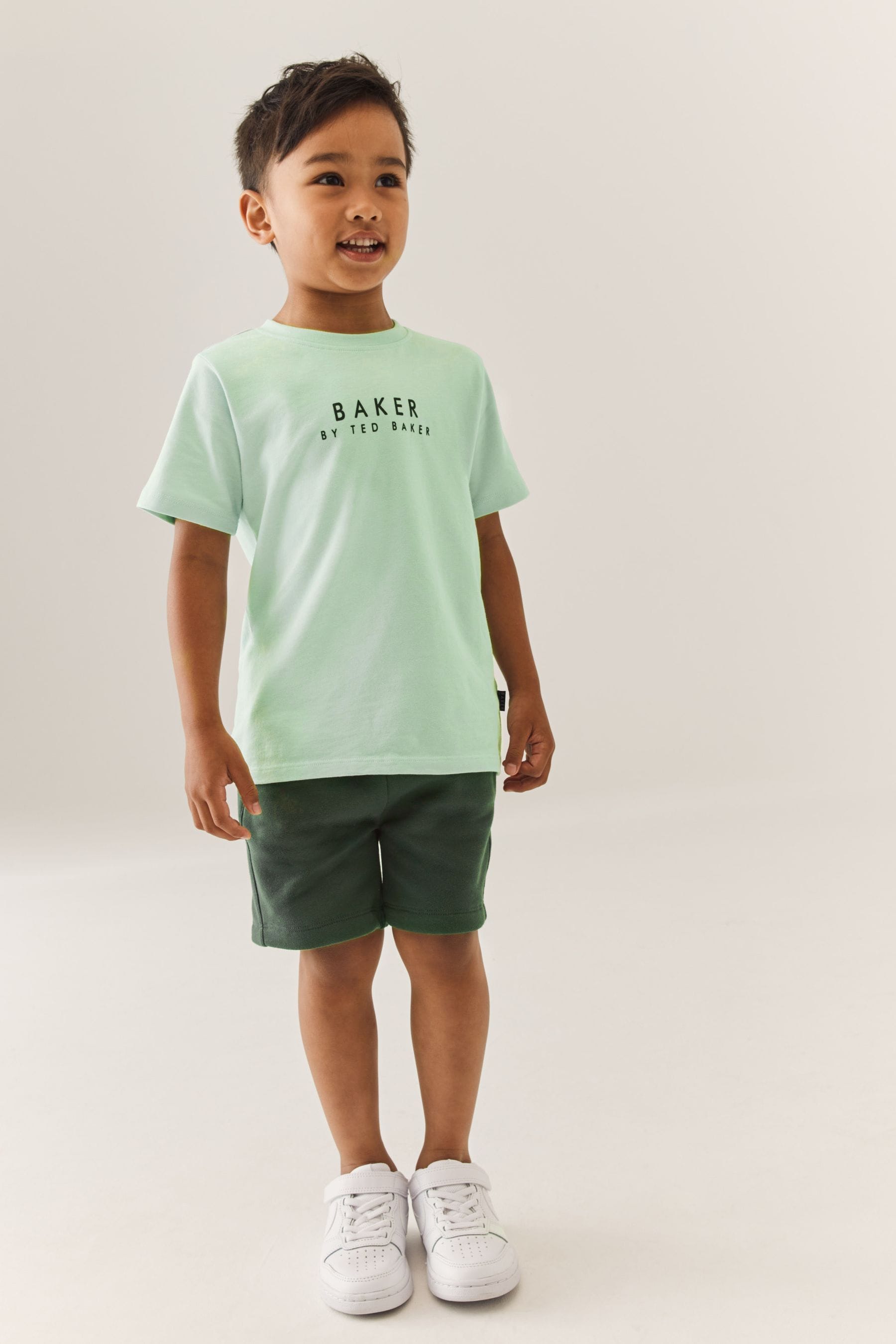 Green Baker by Ted Baker T-Shirt and Sweat Short Set