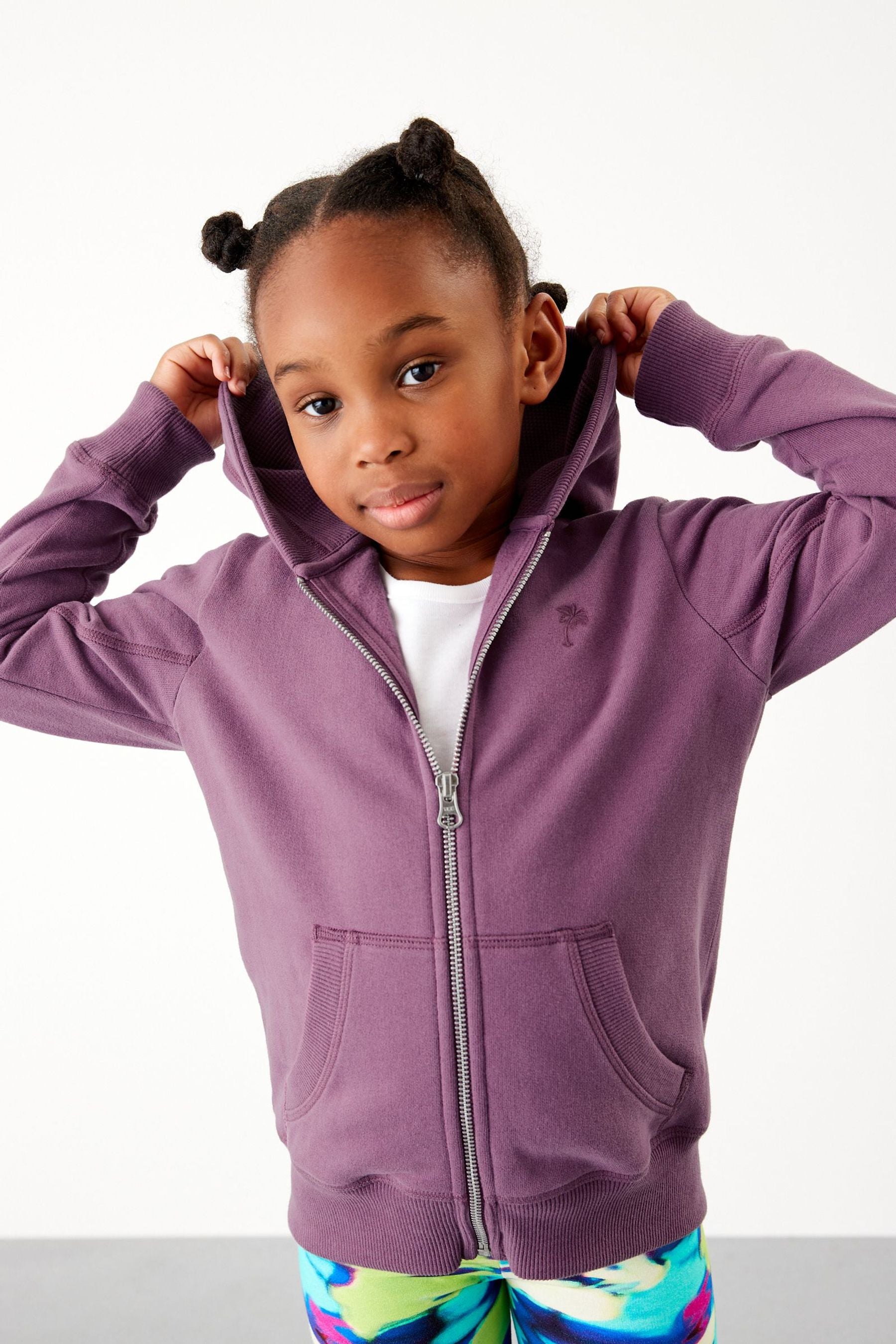 Berry Purple Zip Through Hoodie (3-16yrs)