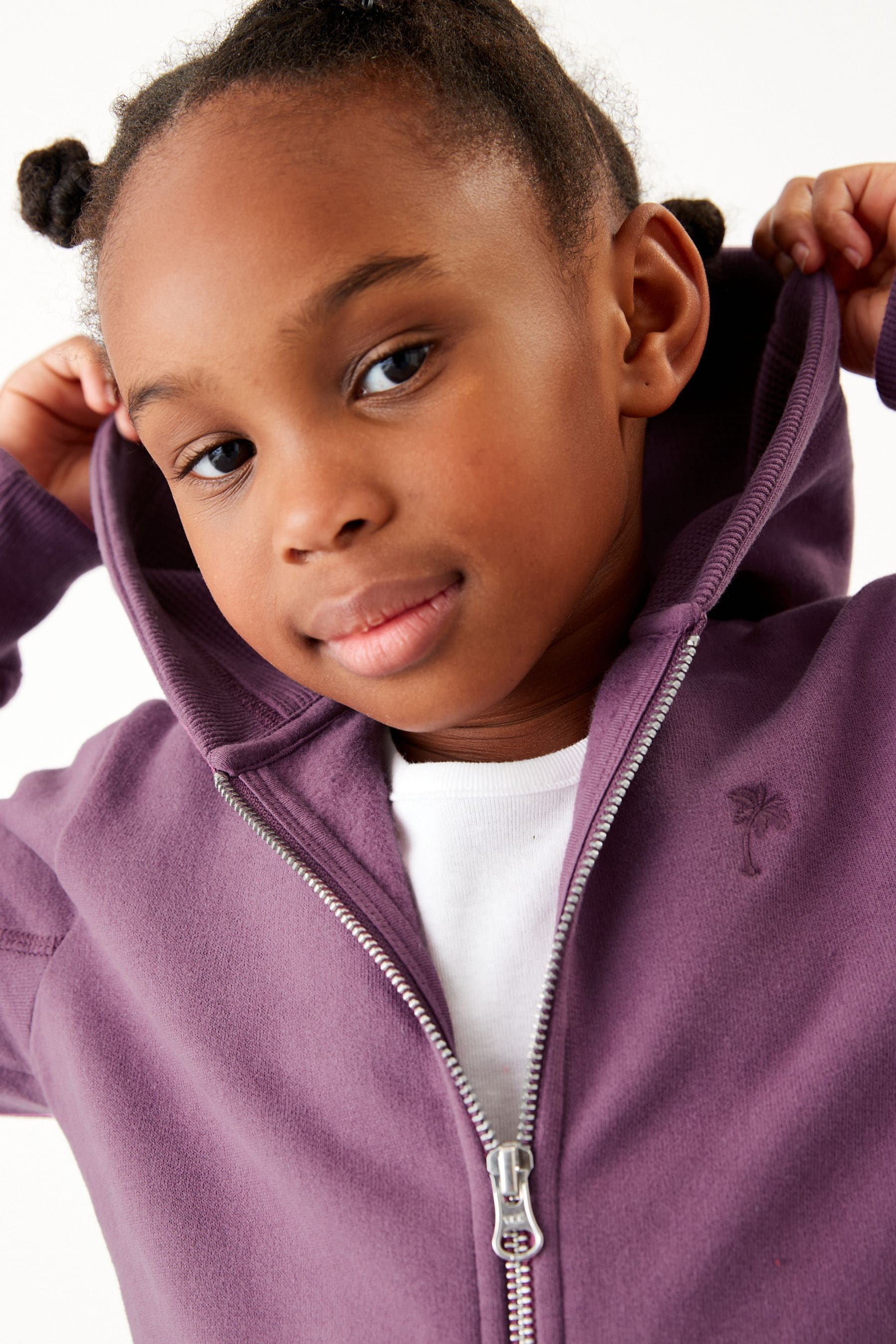 Berry Purple Zip Through Hoodie (3-16yrs)