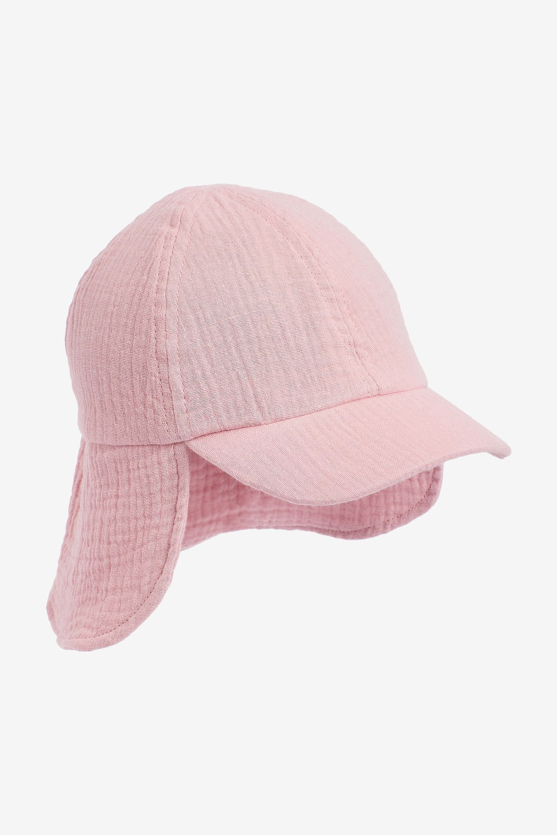 Pink Cotton Legionnaire Cap (3mths-10yrs)