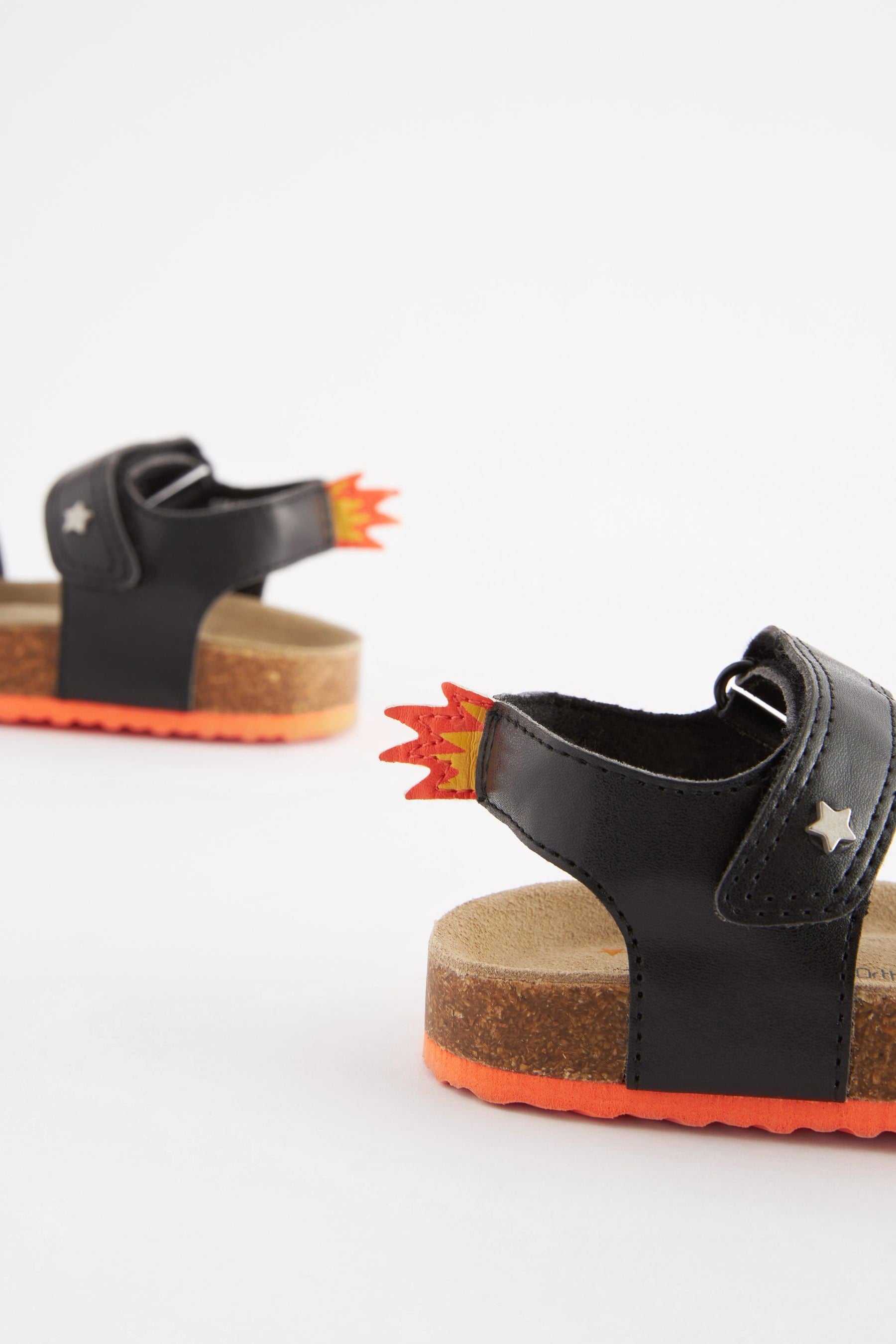 Black/Grey Rocket Corkbed Comfort Sandals