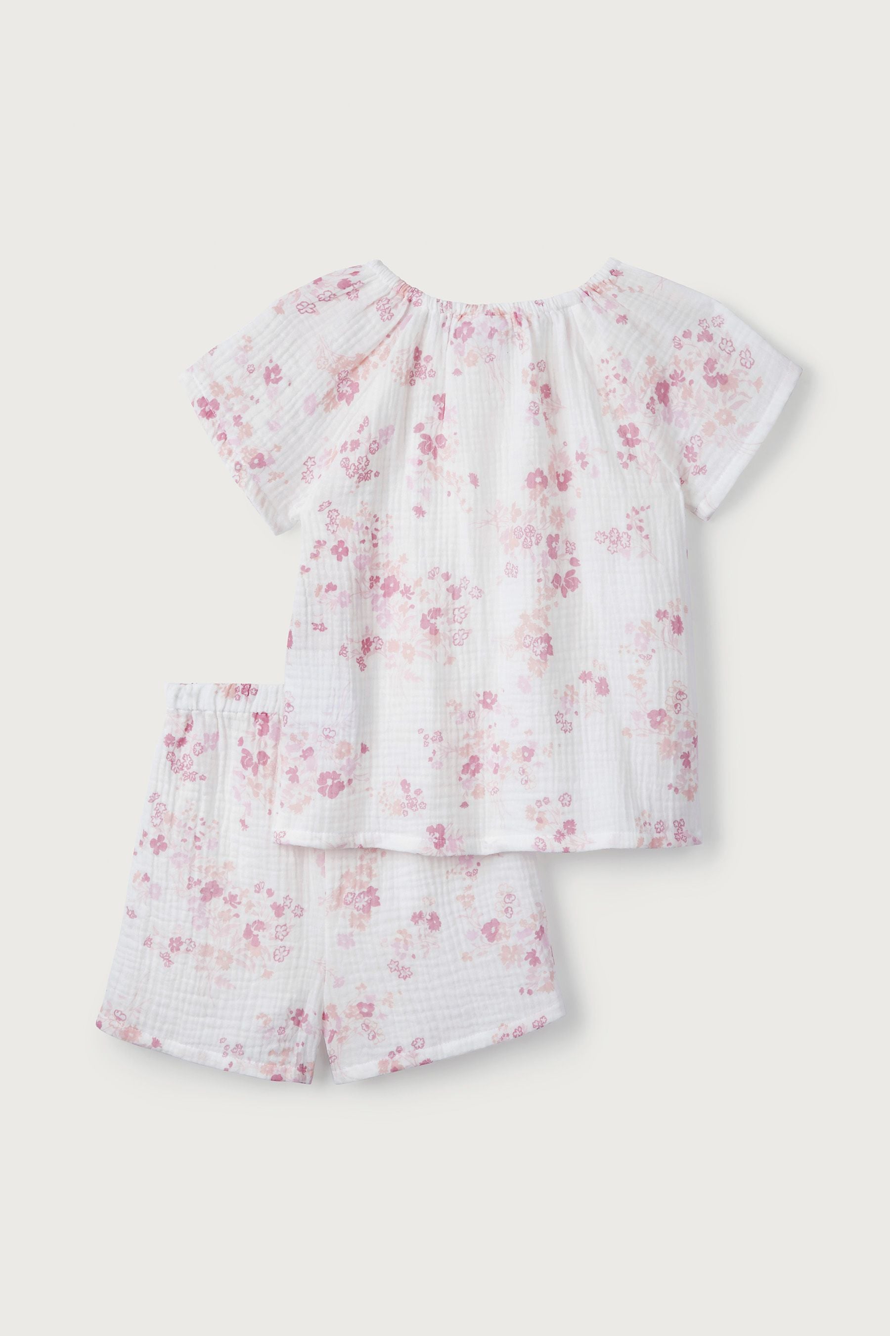 The White Company White Erinn Floral Shortie Pjyamas