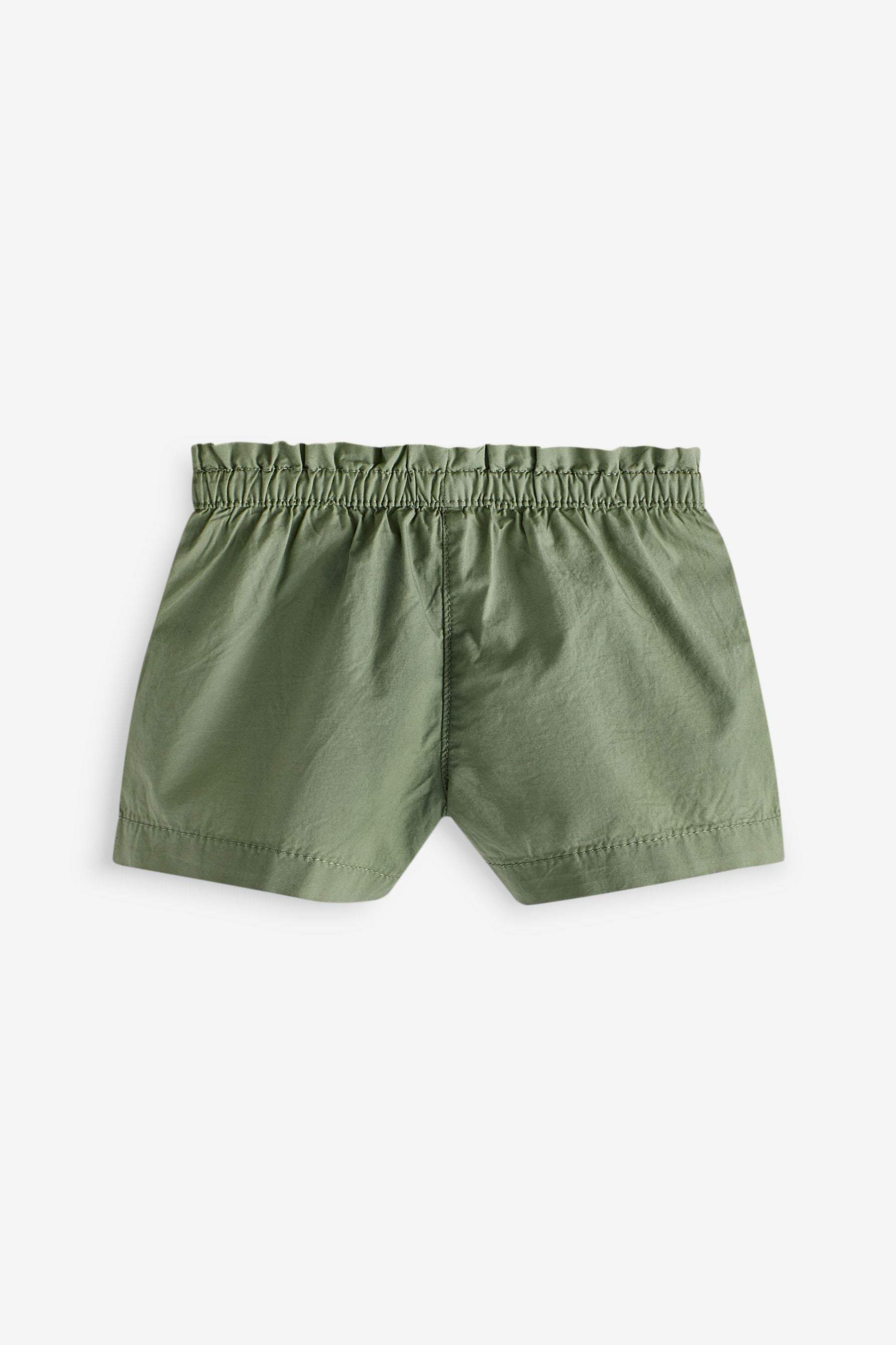 Khaki Green Cotton Shorts (3mths-7yrs)