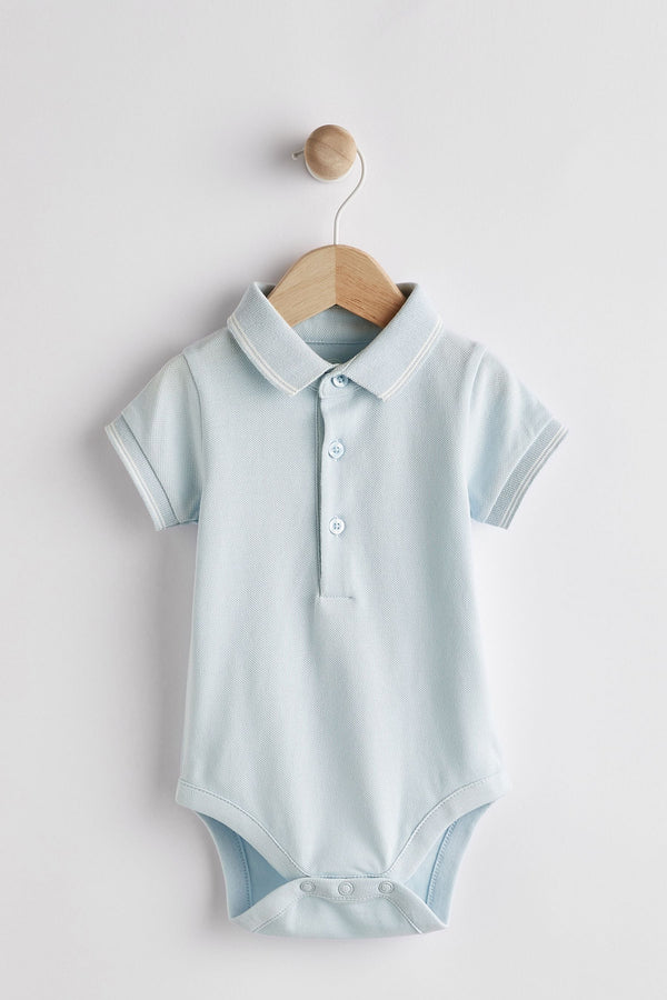 Blue Baby Polo Shirt Bodysuit