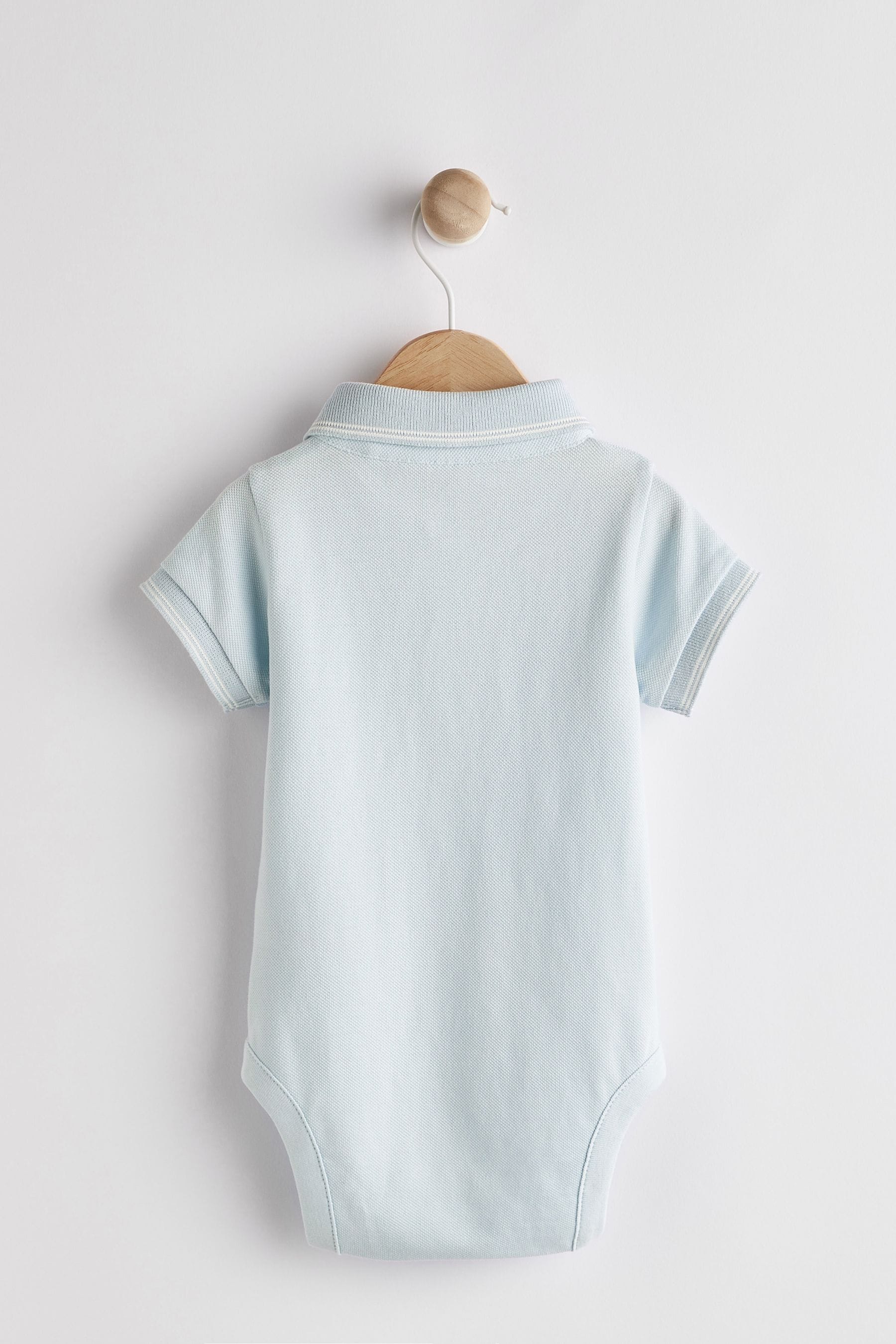 Blue Baby Polo Shirt Bodysuit