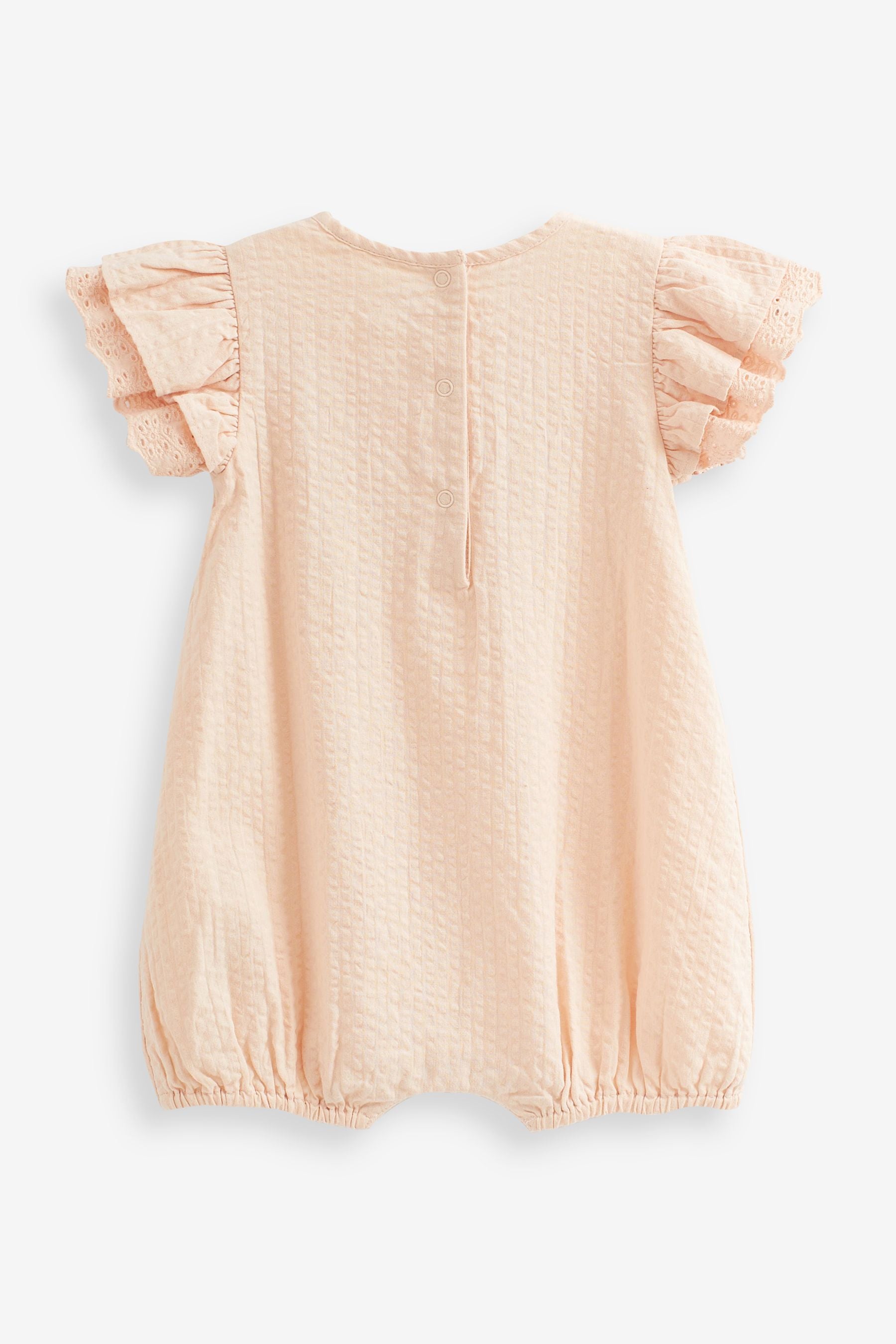 Peach Pink Baby Wrap Playsuit (0mths-2yrs)