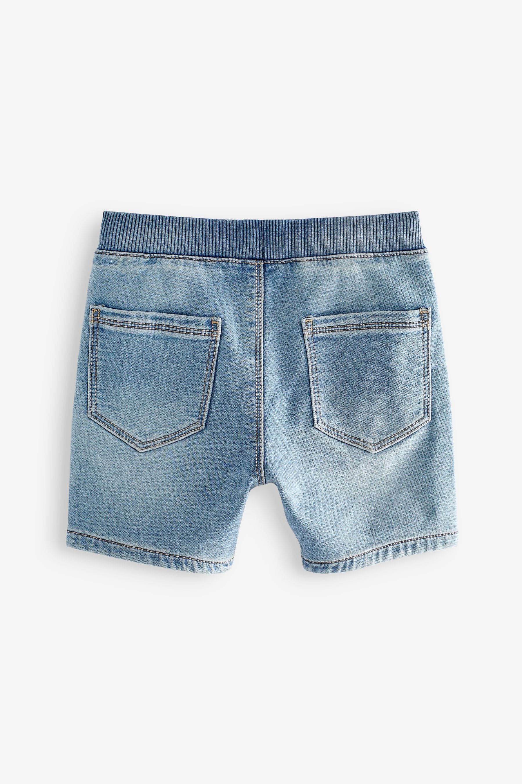 Mid Blue Jersey Denim Shorts (3mths-7yrs)