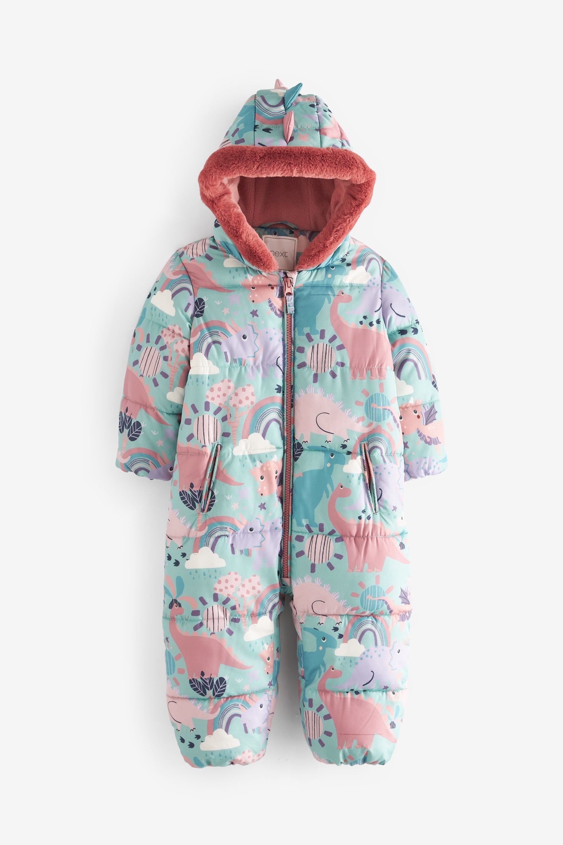 Multi Shower Resistant 3D Dino Snowsuit (3mths-7yrs)