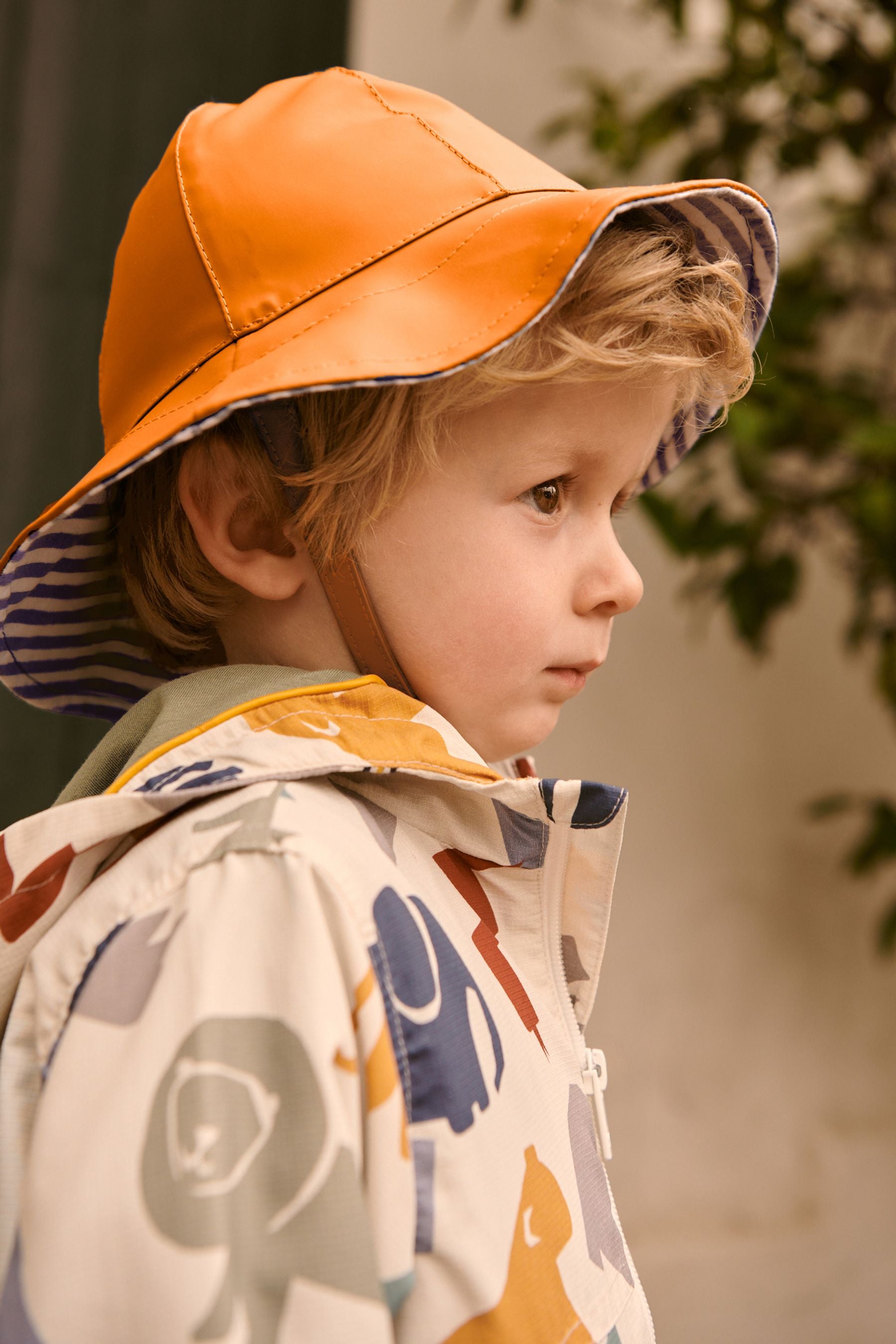 Orange Rain Hat (3mths-10yrs)