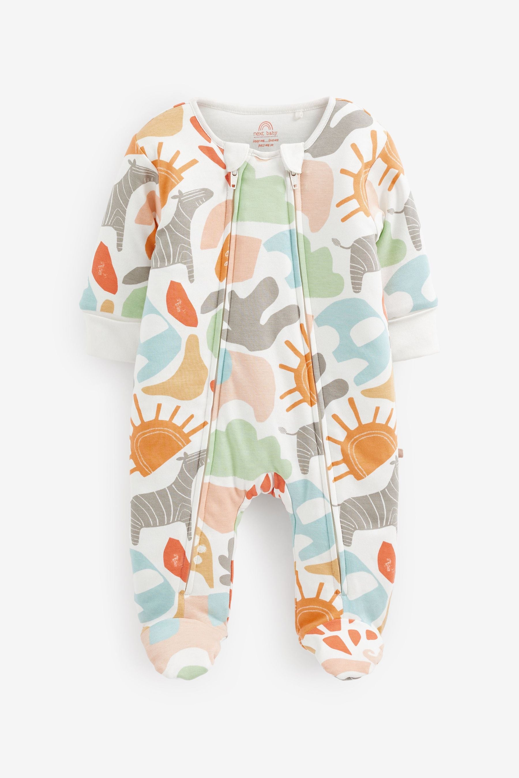 Scandi Animals 2.5 Tog Wadded Single Sleepsuit