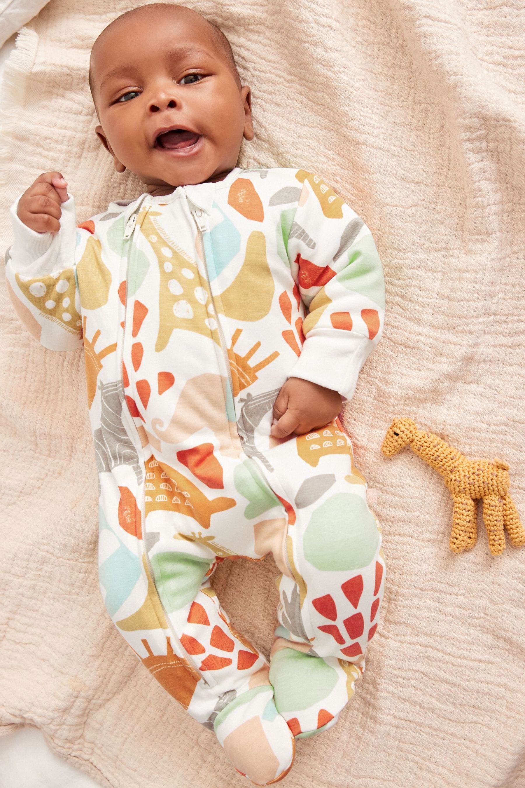 Scandi Animals 2.5 Tog Wadded Single Sleepsuit