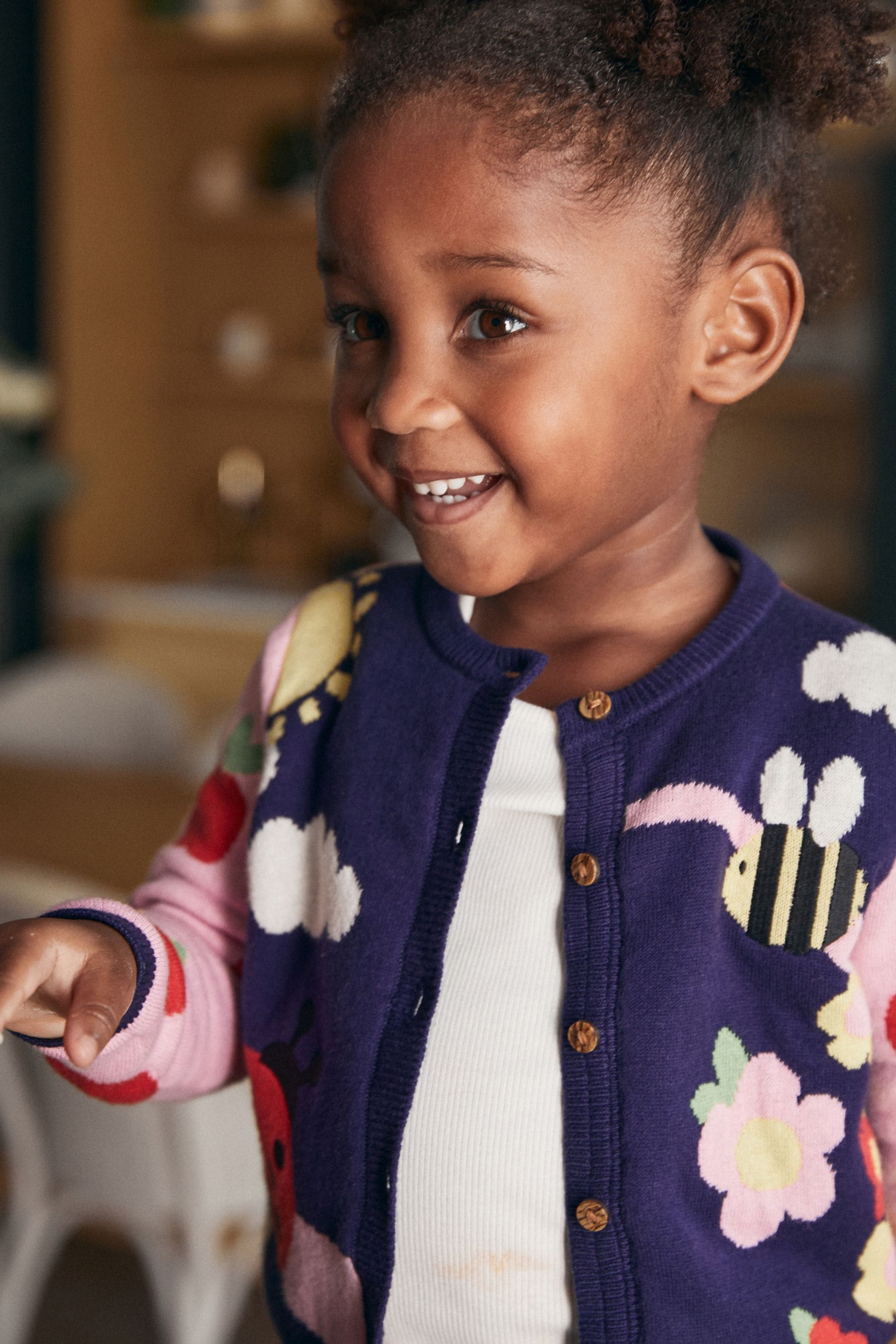 Dark Navy Character Cardigan (3mths-7yrs)