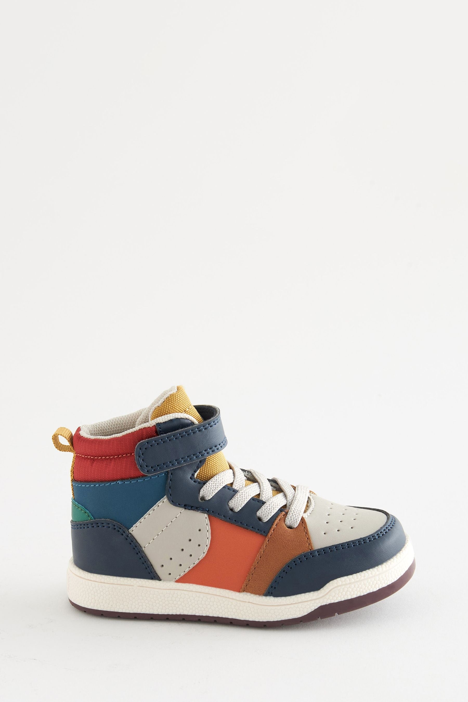 Multi Bright High Top Trainers