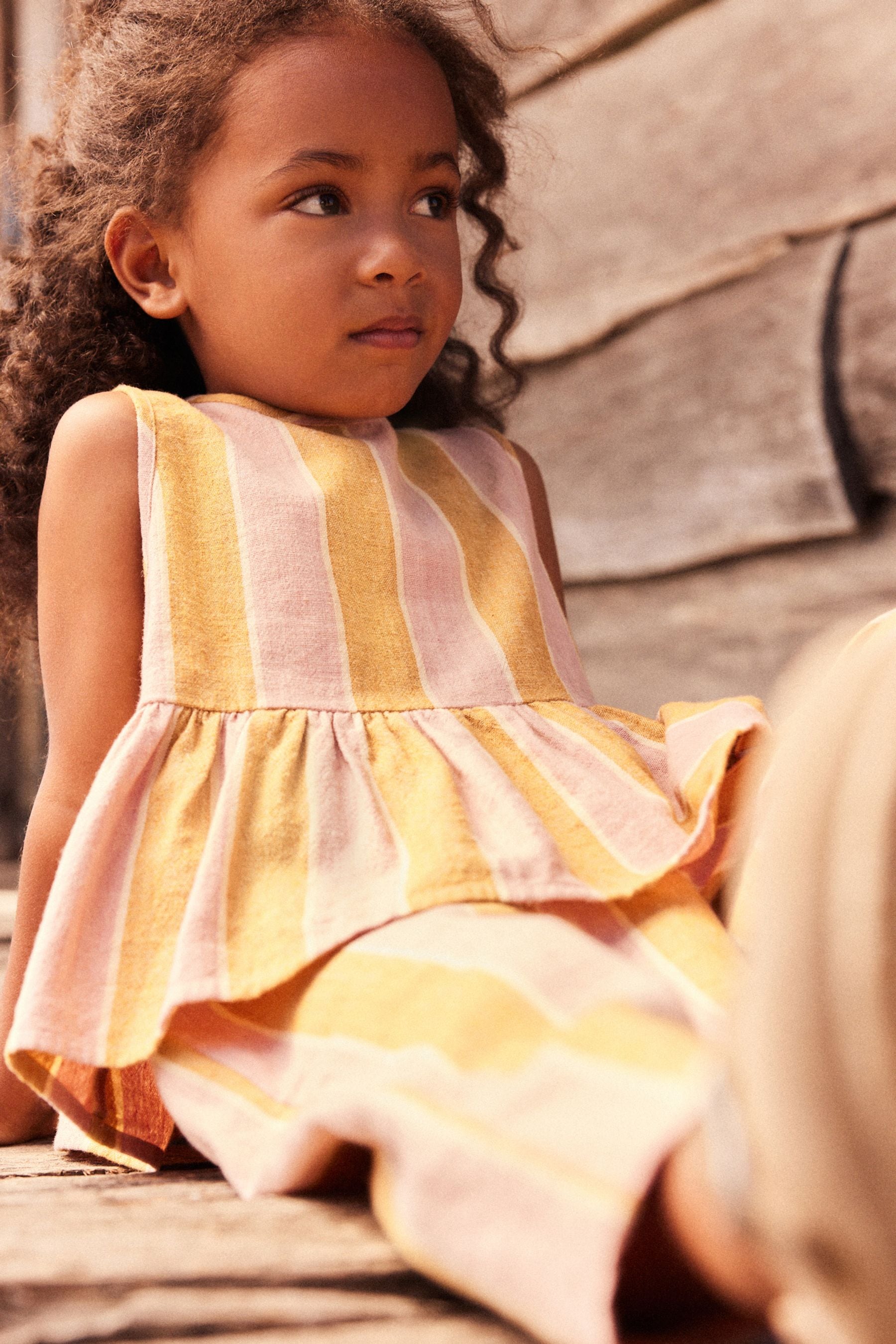 Pink/Yellow Stripe Co-ord Set (3mths-8yrs)