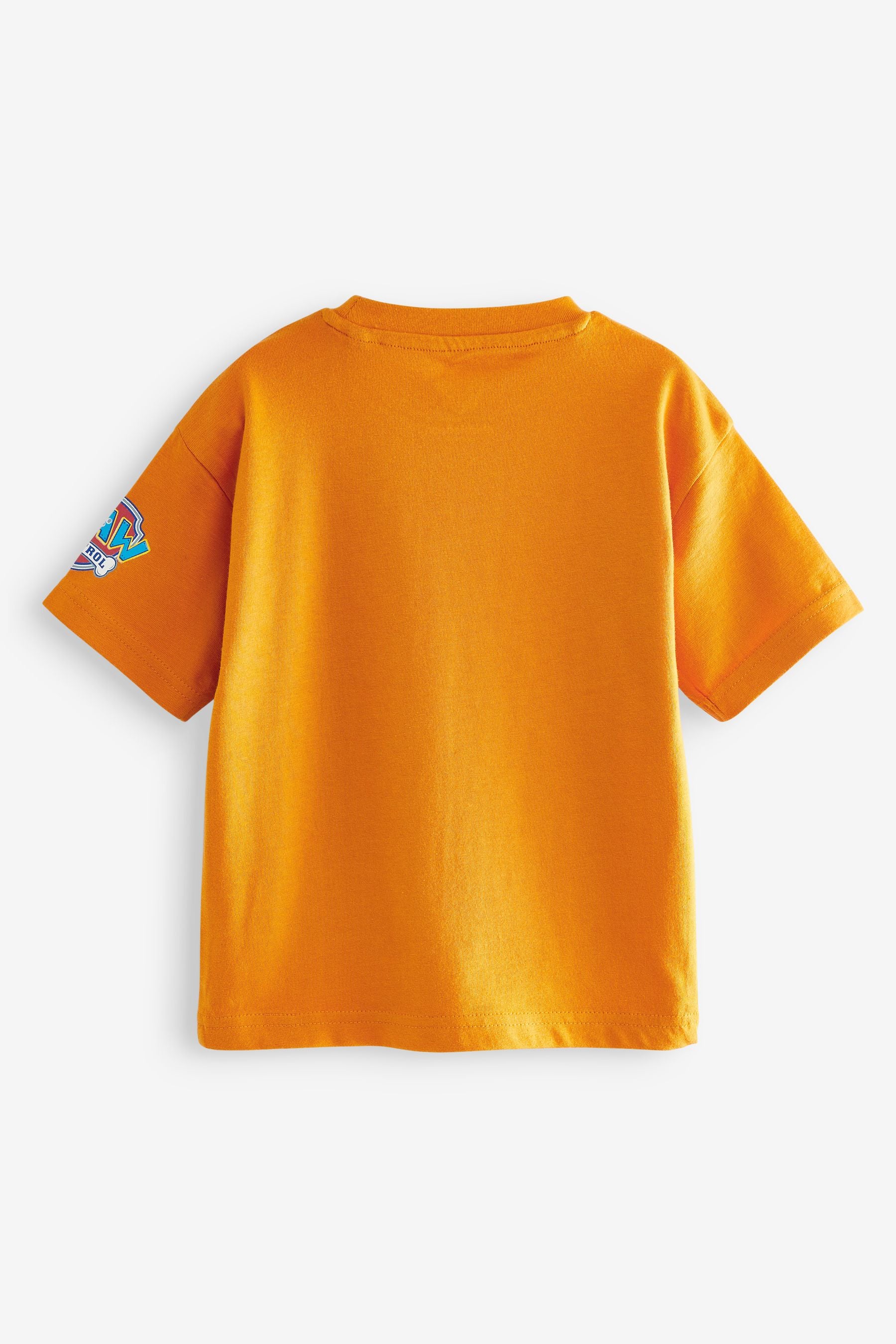 Orange Paw Patrol Rubble Shorts Sleeves License T-Shirt (9mths-8yrs)