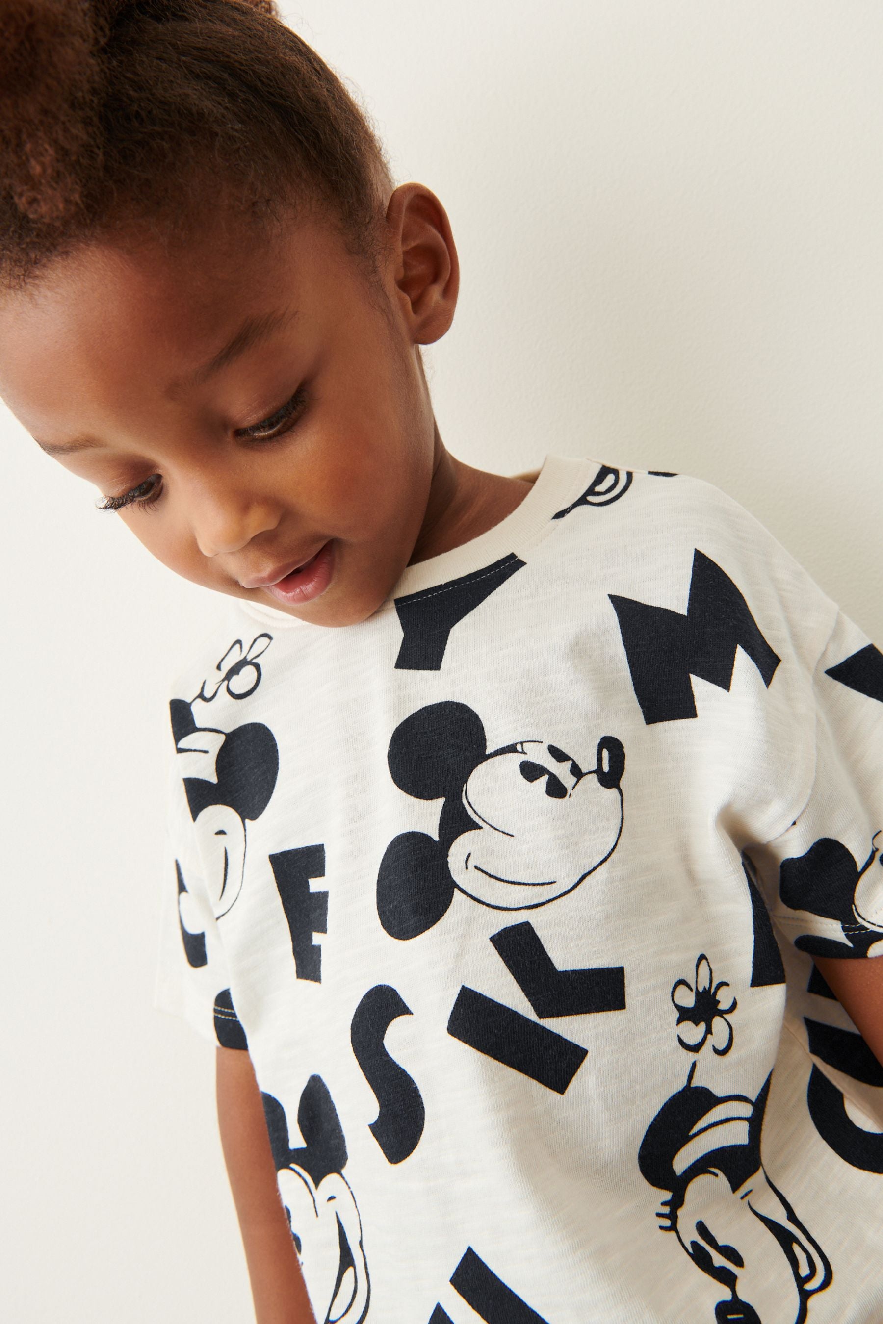 Monochrome Mickey Mouse T-Shirt and Leggings Set (3mths-7yrs)