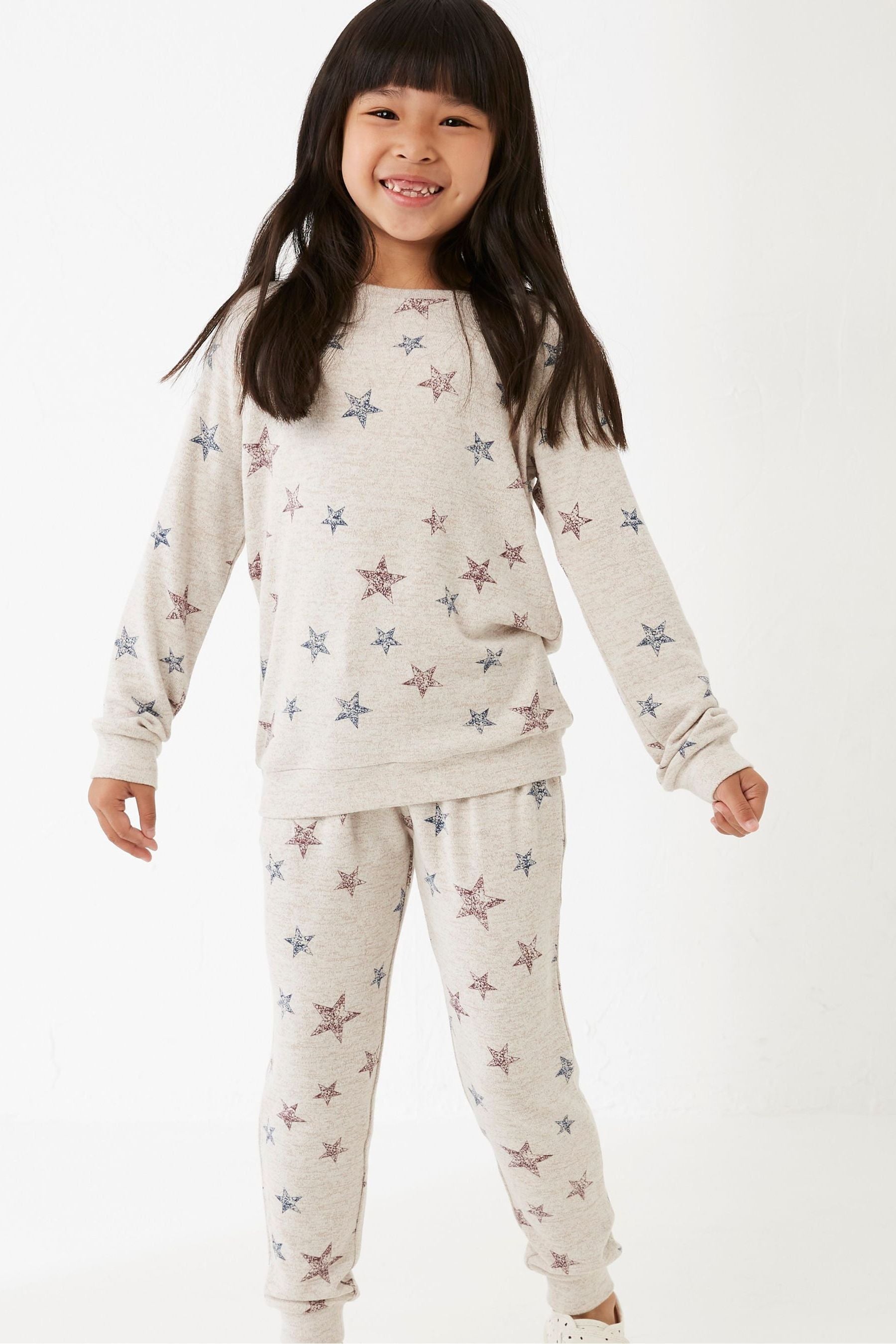 Natural FatFace Natural Star Loungewear Set