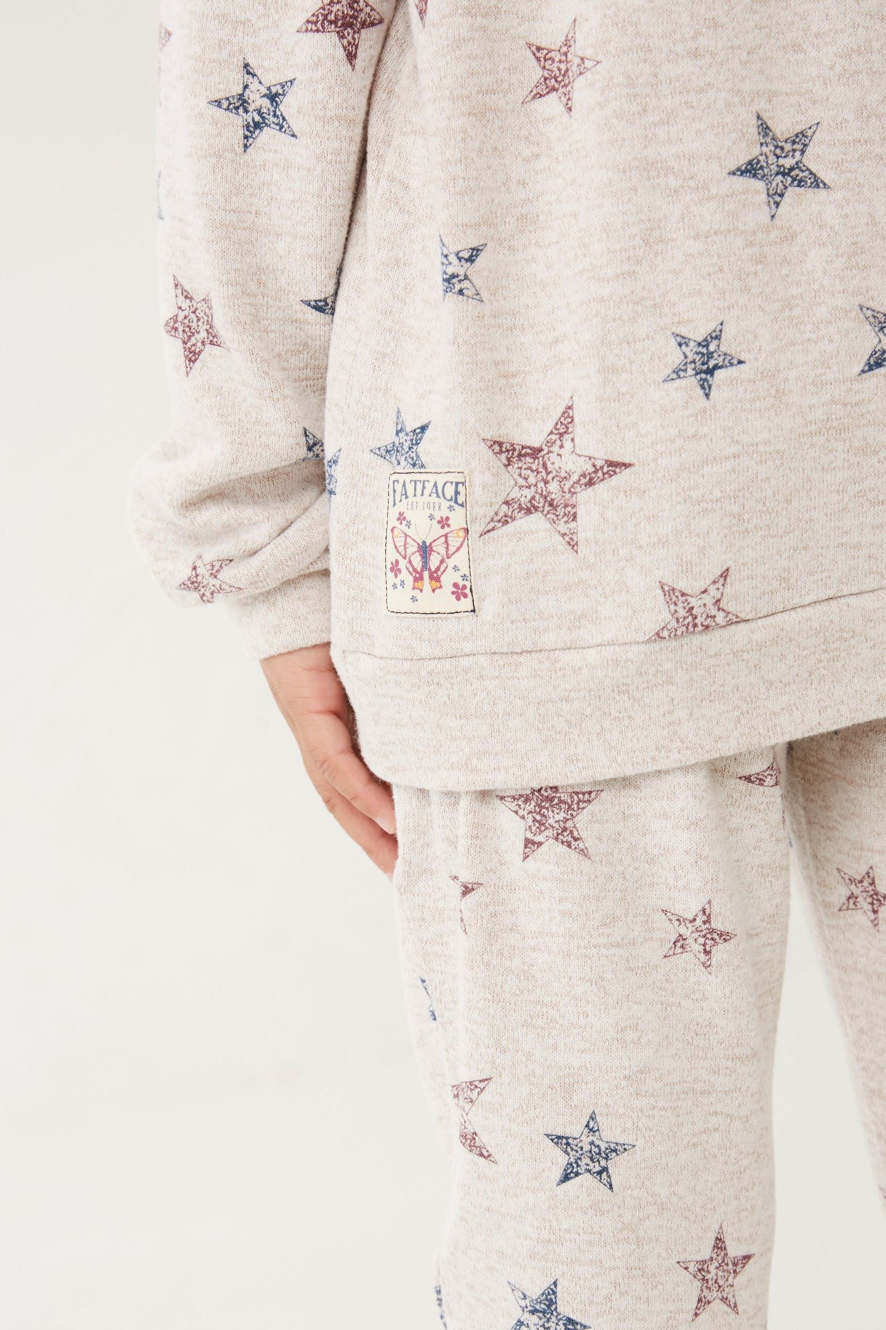 Natural FatFace Natural Star Loungewear Set