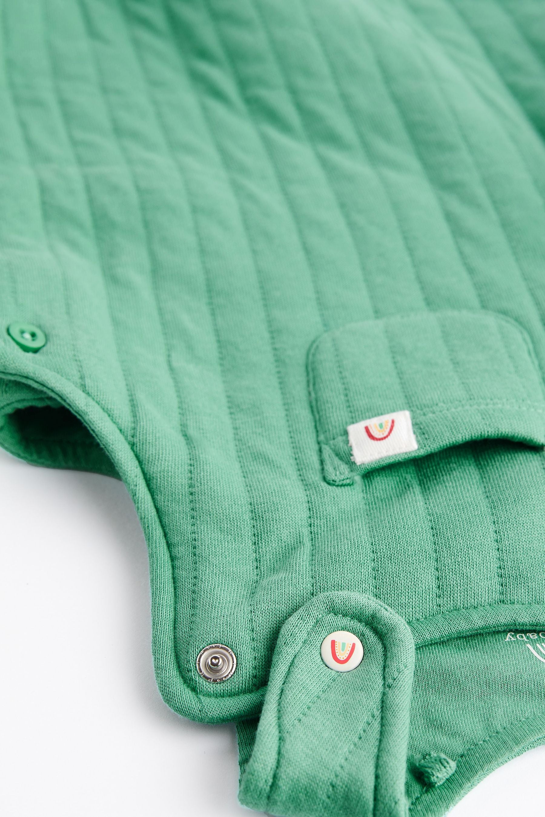 Green Quilted Baby Dungarees (0mths-2yrs)