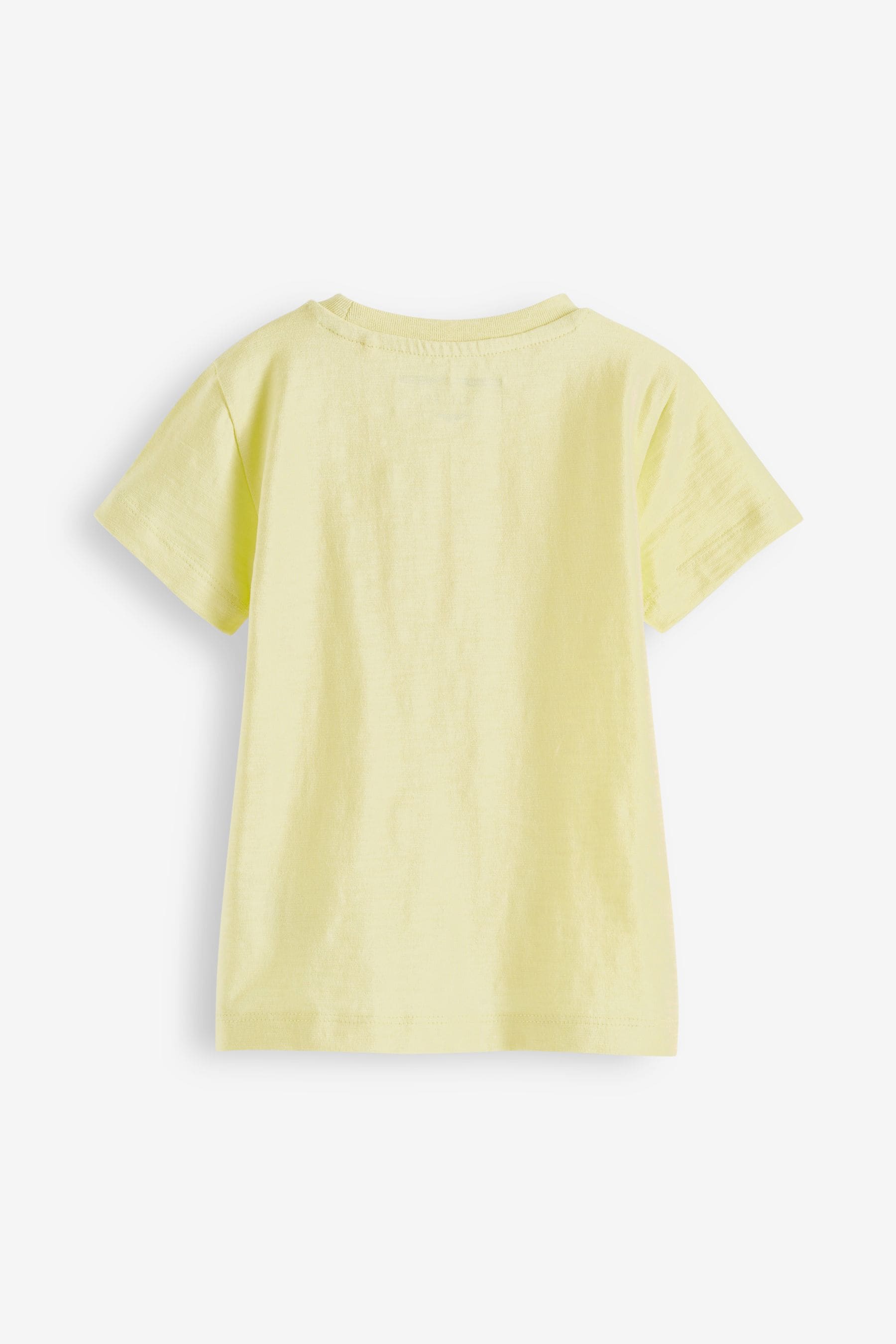 Yellow Short Sleeve Plain T-Shirt (3mths-7yrs)